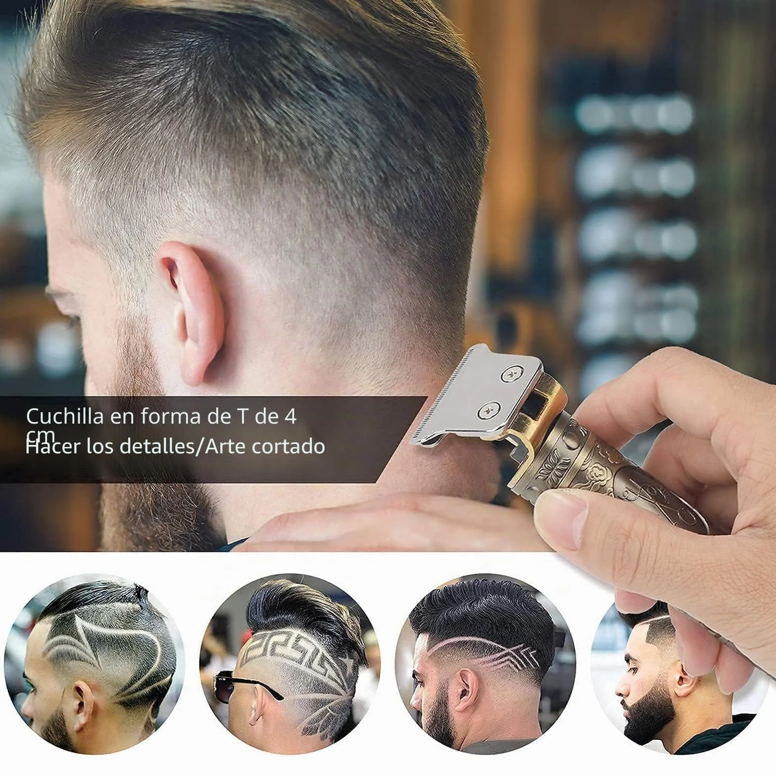 YiLFo Cortapelos Profesional Recargable USB Cortadora de Pelo Hombre Recortadora de Barba Kit Silencioso 3 Peines