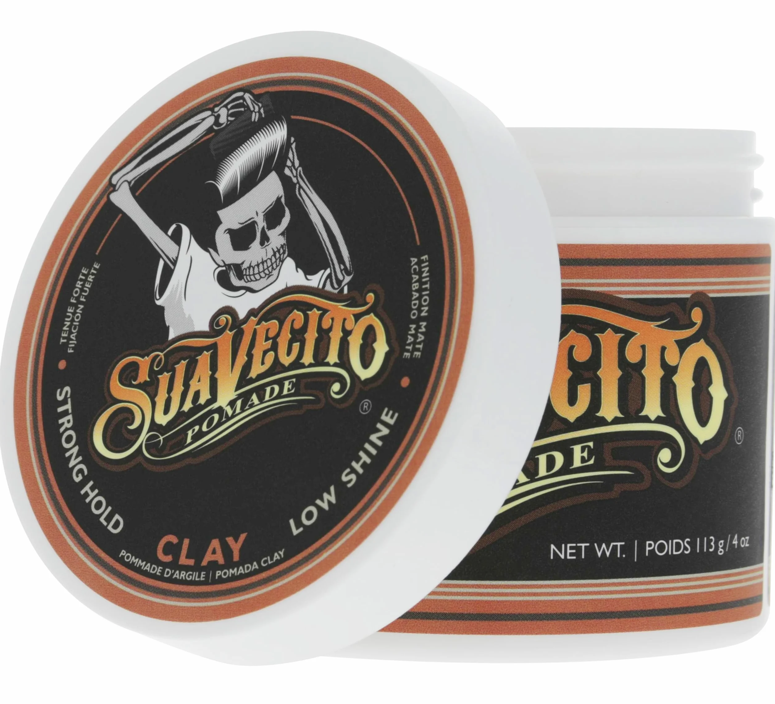 Suavecito Pomade Firme Clay Arcilla de Sujeción Fuerte para Cabello 4oz 113g