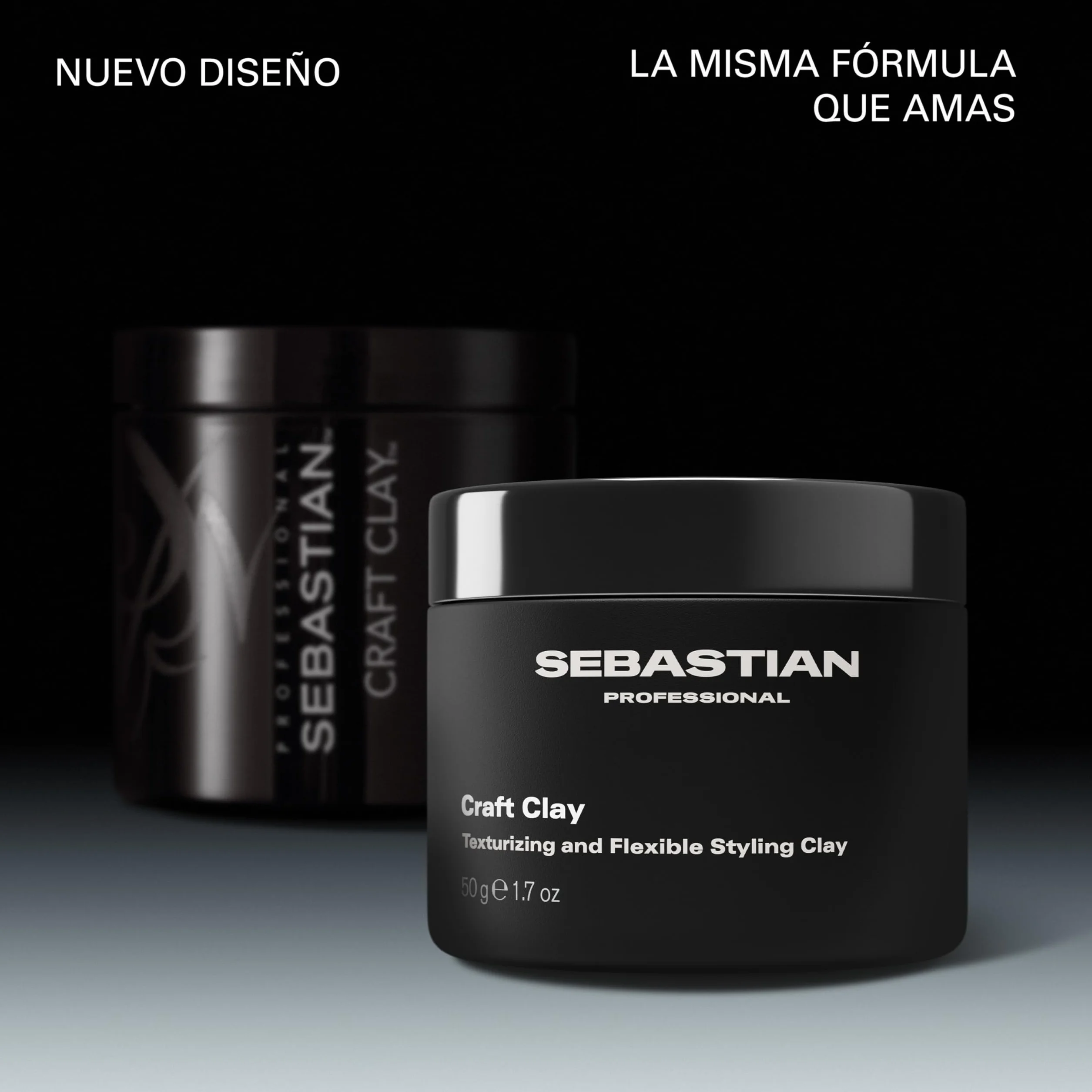 Sebastian Professional Craft Clay Arcilla Mate Texturizador Definidor Cabello Look Natural Fijación Textura Flexible 50g