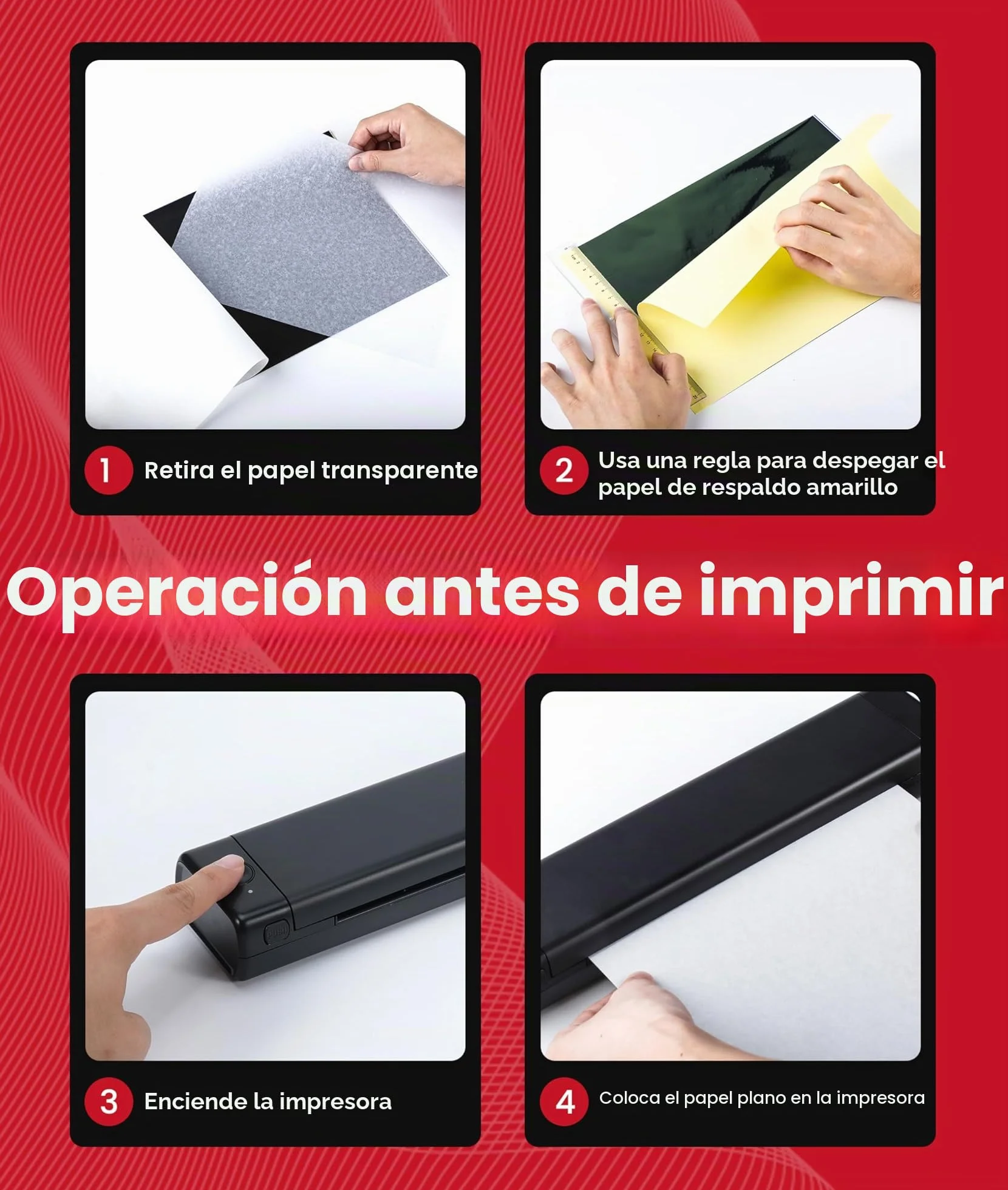 Phomemo M08F Impresora Tattoo Termocopiadora Impresora Máquinas de Tatuaje con 10pcs Termocopiadora Tatuaje Papel de Tatuaje Compatible con Teléfono Tablet PC para Artistas y Principiantes, Negro