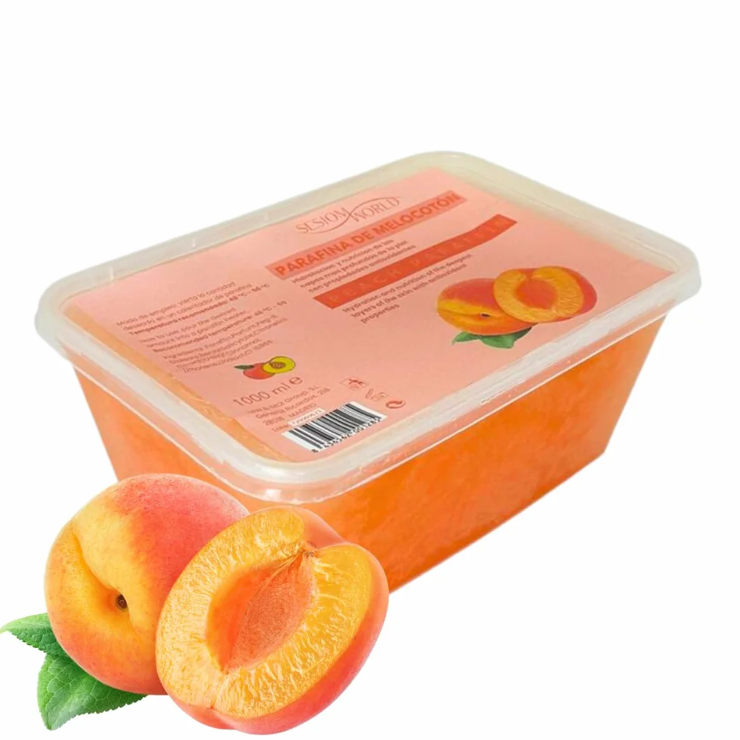 Sesiomworld Parafina para Tratamientos Manos y Pies con Aroma de Melocotón 1000 ml 1 Unidad 750 g