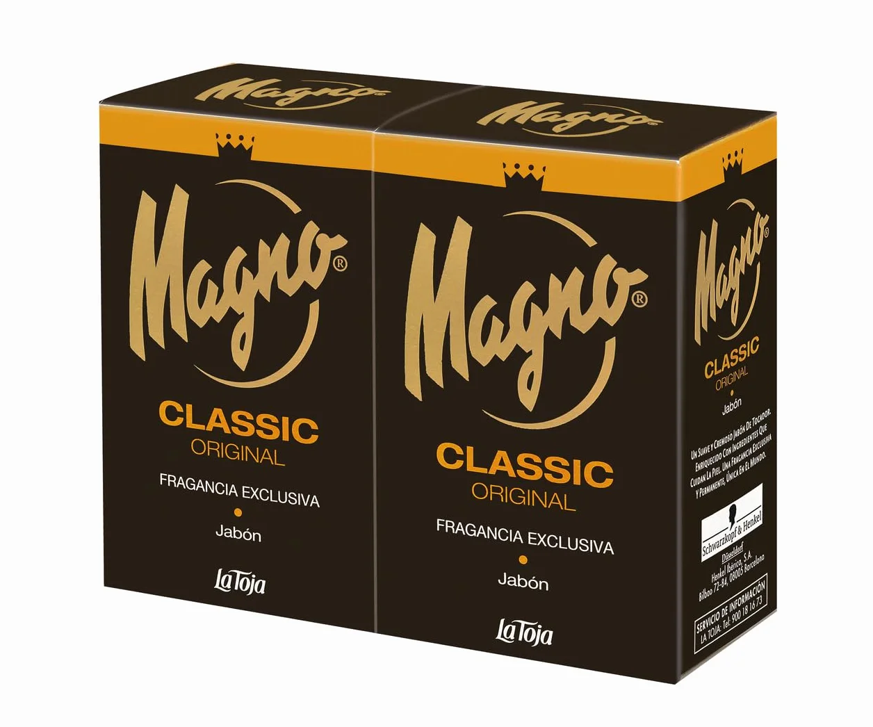 Magno Jabón de manos 2 pastillas 100 gr Fragancia exclusiva permanente