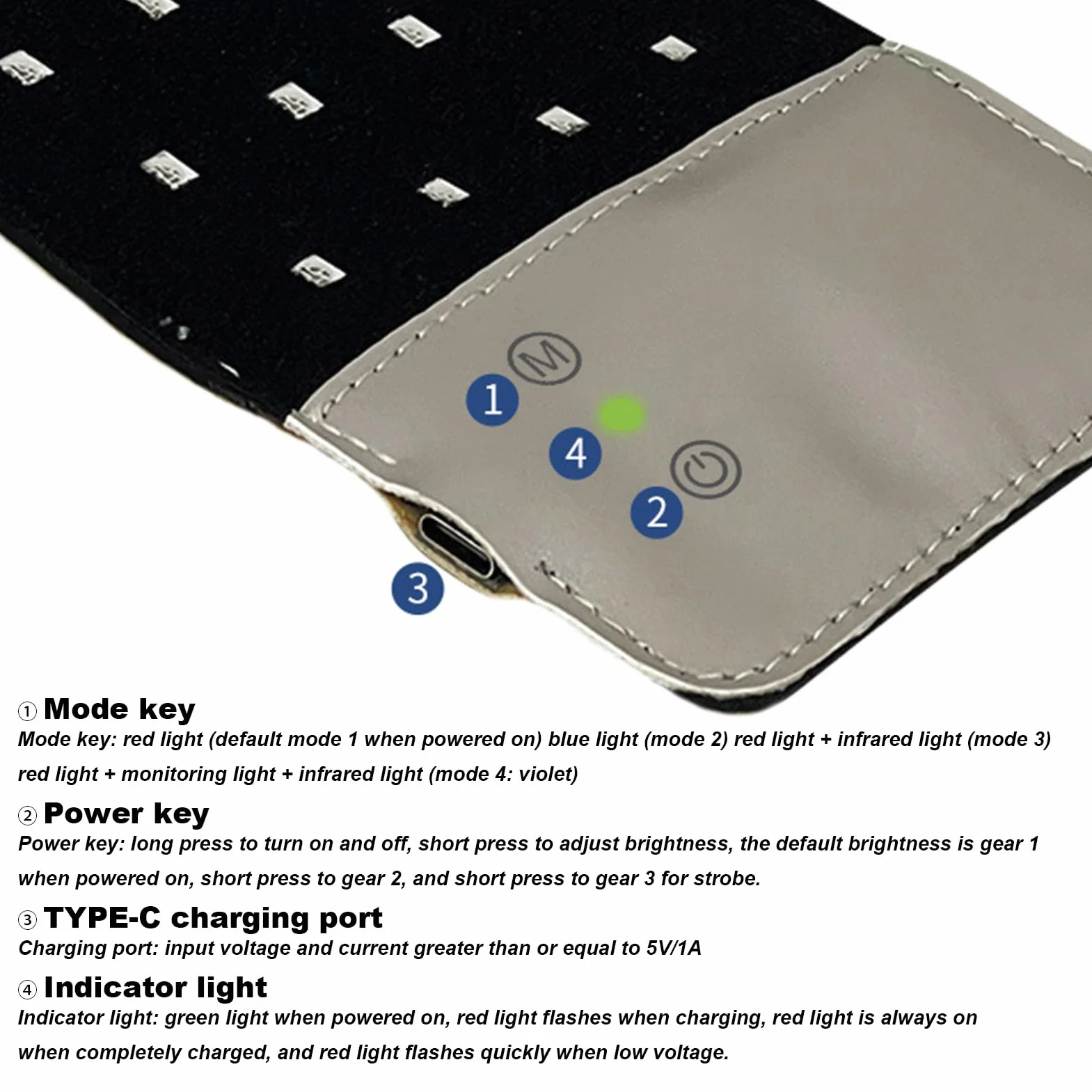 Gorra LED para crecimiento del cabello, protector infrarrojo, dispositivo antialopecia