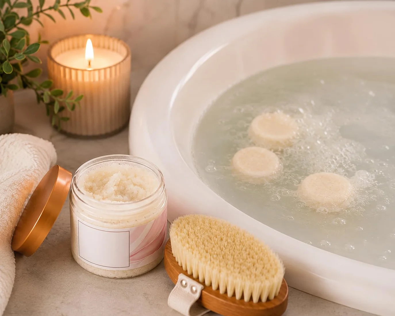 Caja de regalo de agradecimiento de 10 piezas para mujeres, juego de regalo de spa de cuidado personal y relajación con vela, máscaras de ojos, exfoliante corporal, cepillo exfoliante, accesorios de