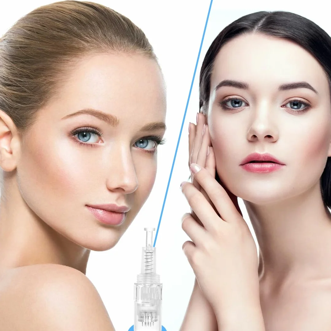 WeddHuis 10 Piezas de Repuesto Universales para Dermapen de Hilo, Tecnología de Microagujas, 12 Pines