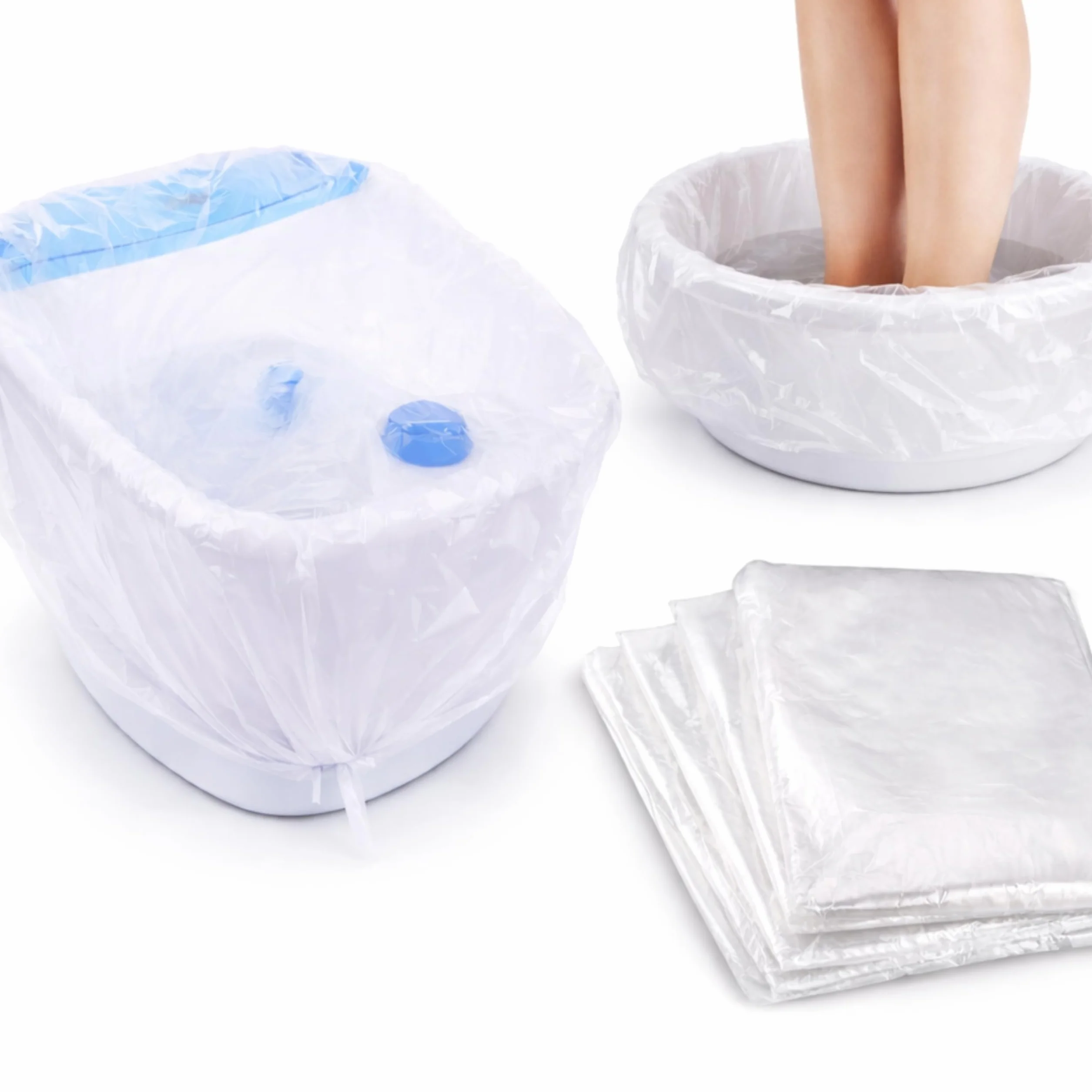 LALILL Bolsas Desechables para Pediluvio 50x50 cm 50 Uds Forro Higiénico para Tina de Pedicura SPA Podología