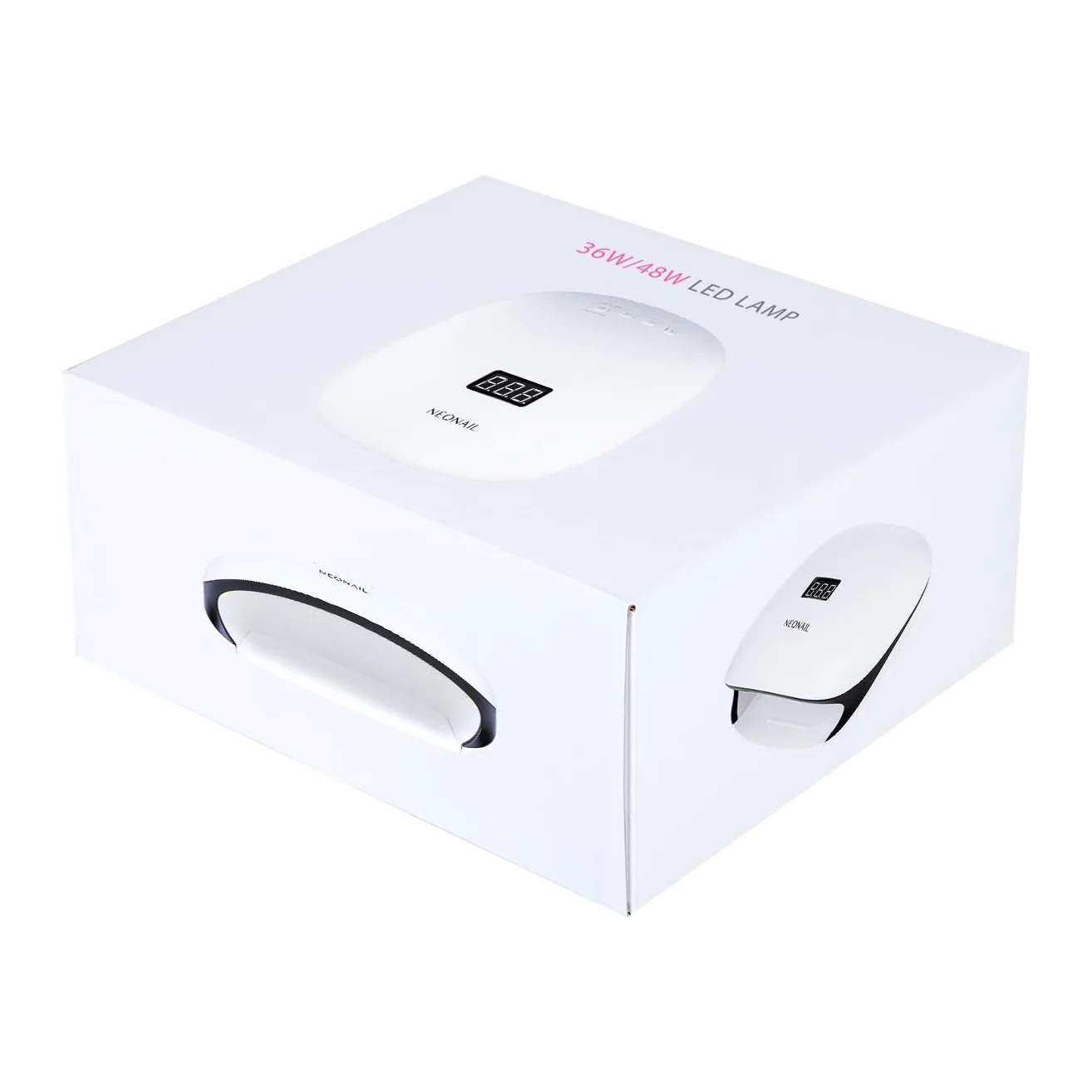 NÉONAIL Lámpara Secadora UV Uñas - Lámpara Uñas Semipermanentes - LED 36W/48 LCD Display - Lámpara UV LED Uñas con Temporizadores 10/30/60/99s/Low heat mode/Double power
