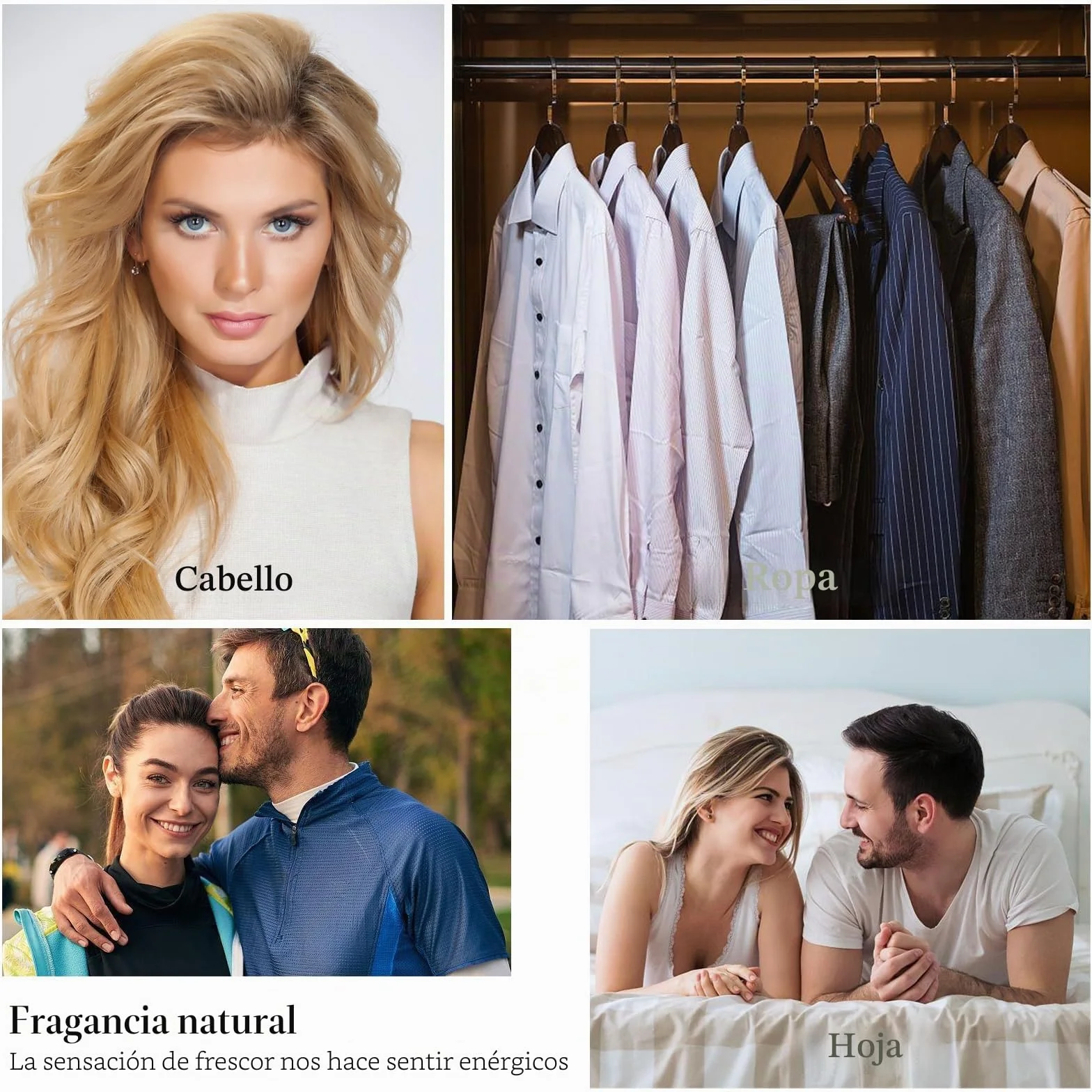 Perfume para el cabello mujer 100 ml Fragancia floral fresca duradera Antiencrespamiento Antiestático