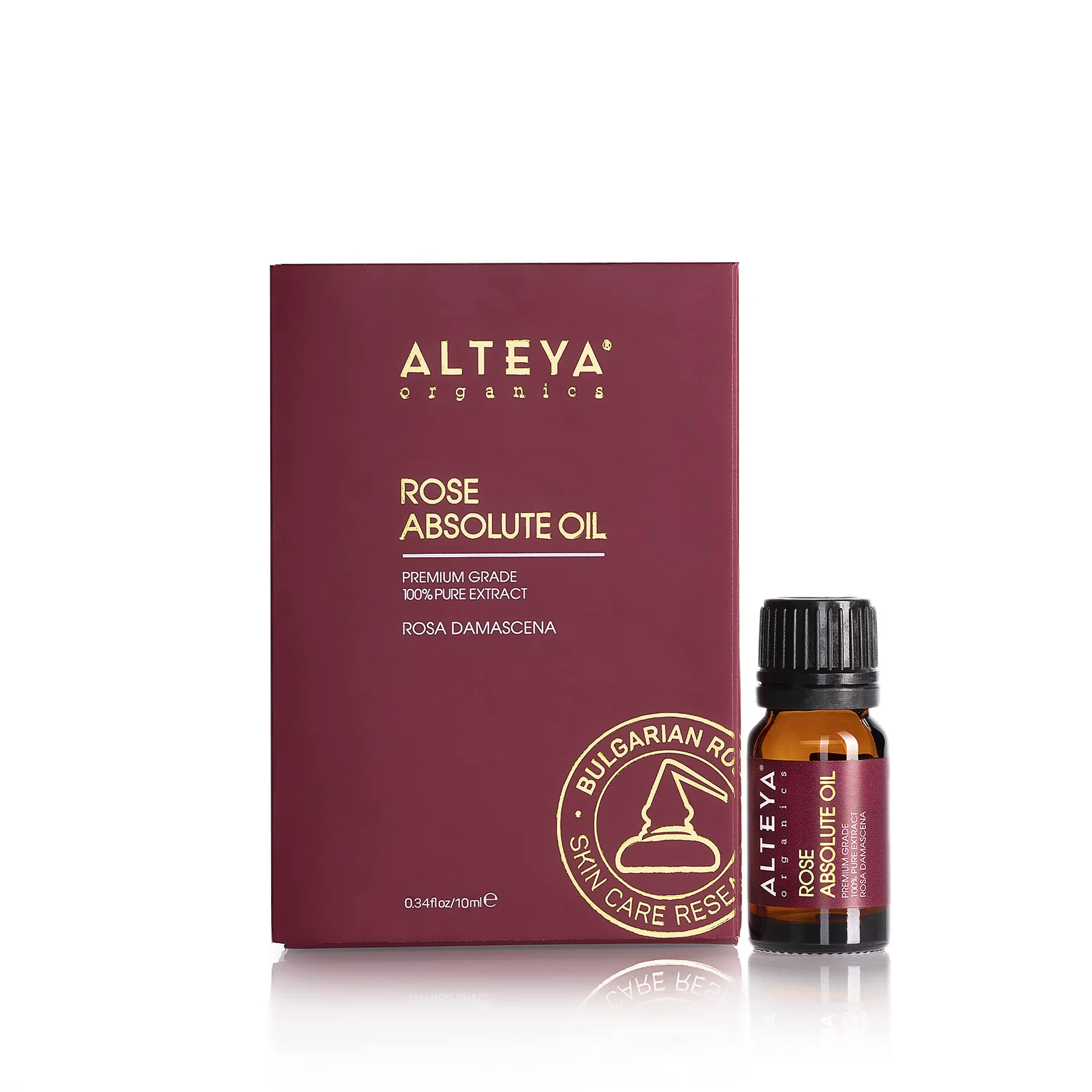 Alteya Organics Bulgarian Rose Absolute - Aceite de rosa de Damascena Bulgaria, 10 ml