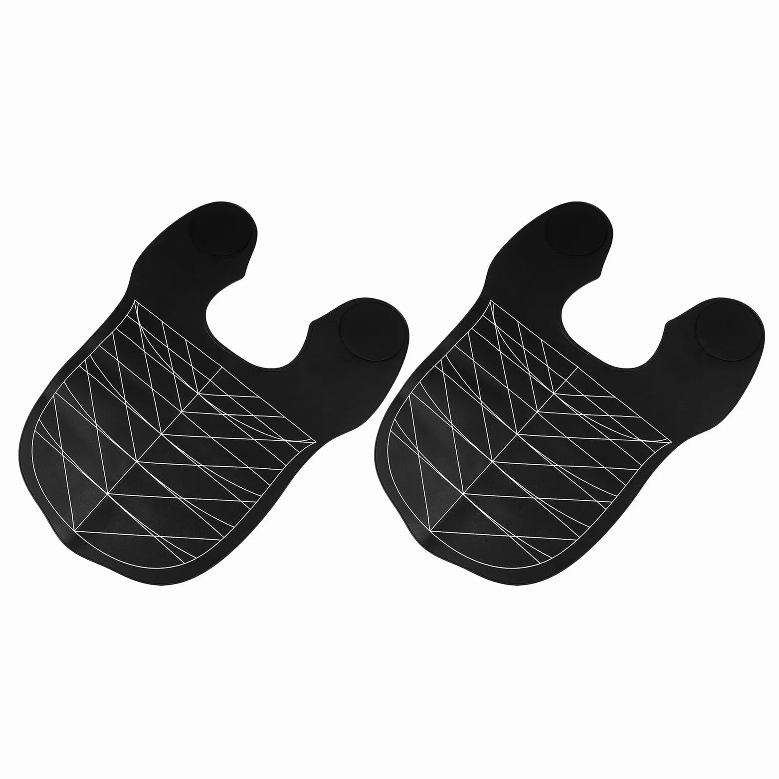 Capa de Corte de Pelo de Silicona Negra 2 Piezas Profesional | Protección Reutilizable, Diseño Ergonómico Cómodo, Uso en Procedimientos de Salón