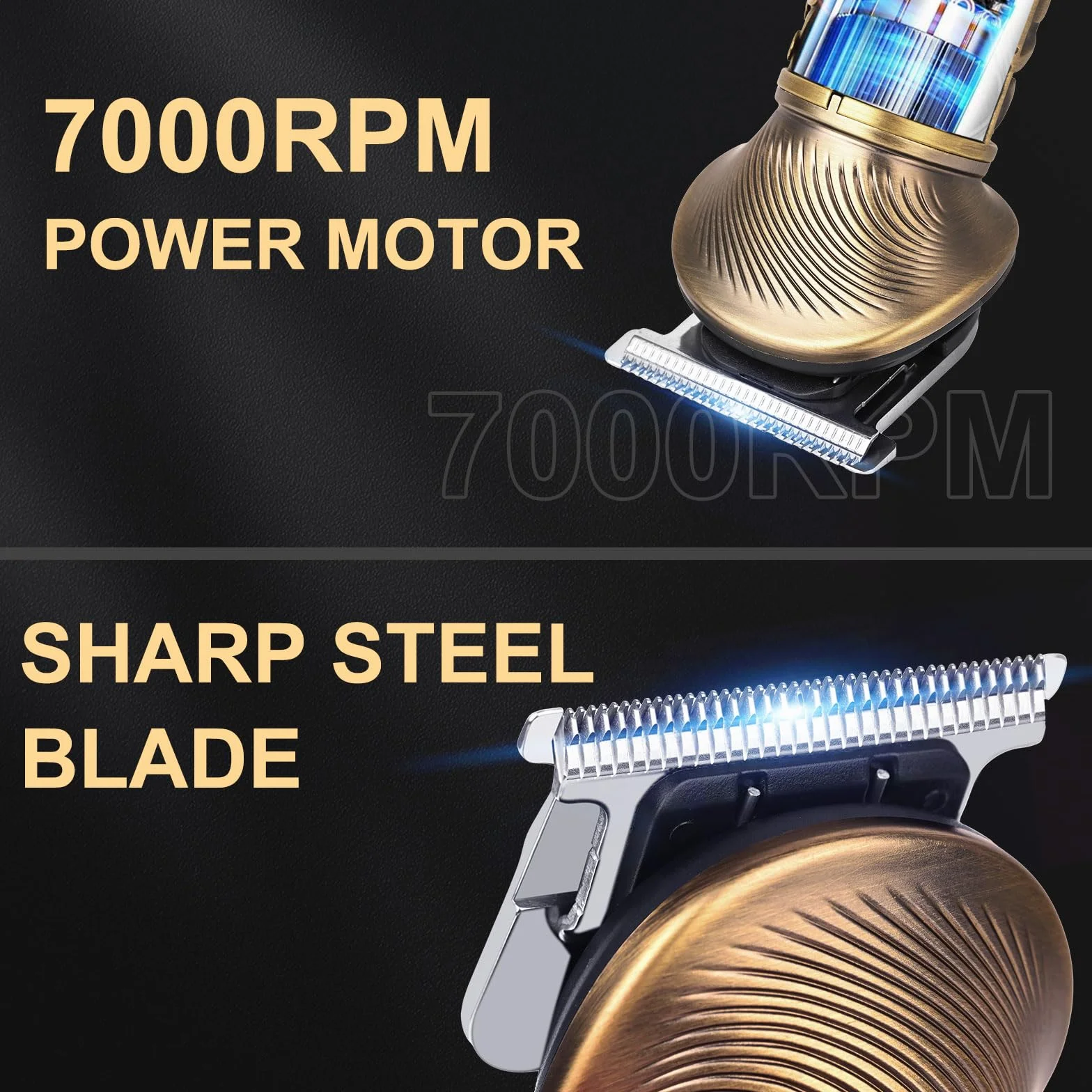 Maquina de Afeitar Hombre Inalámbrico Cortapelos Kit 6 en 1 Recargable con LED