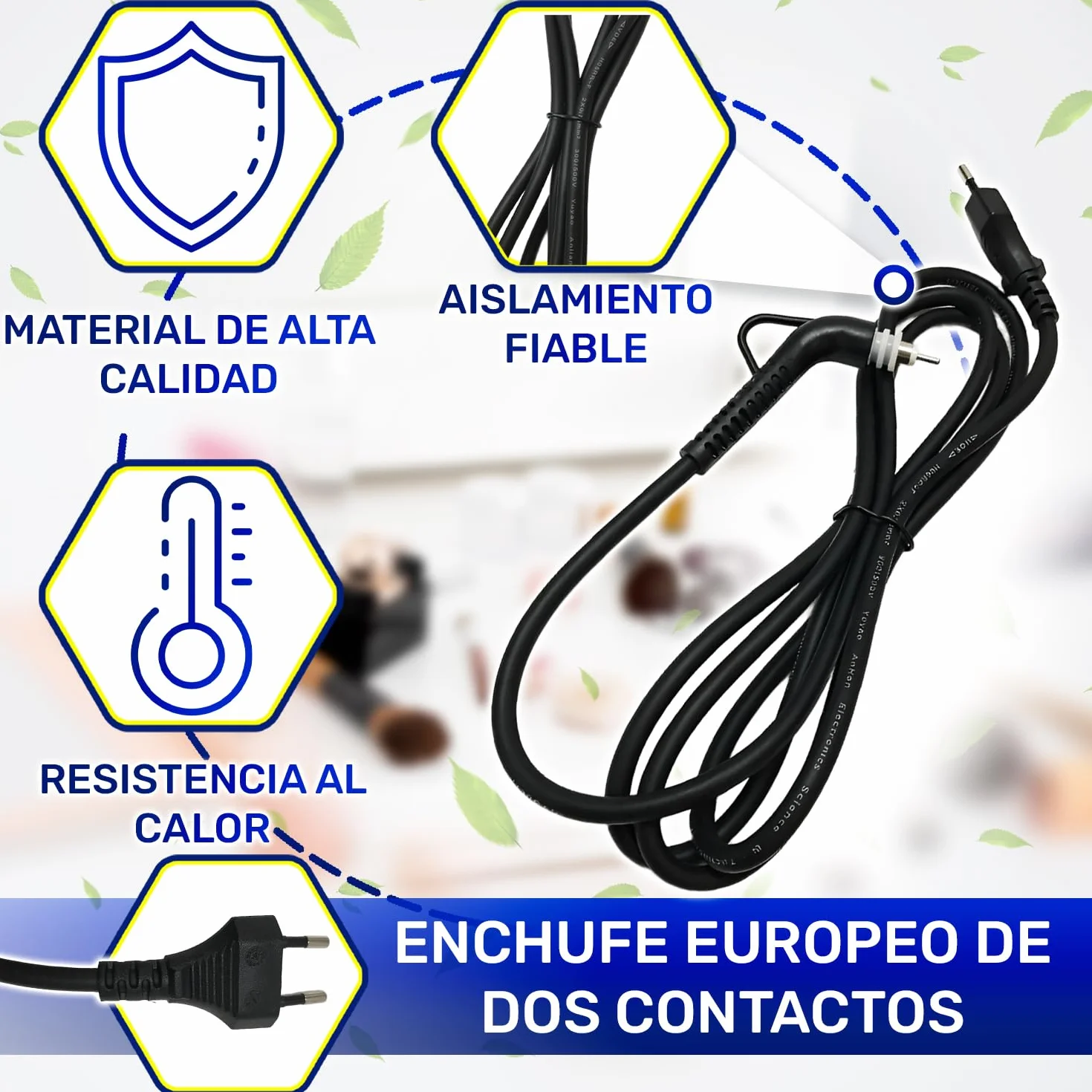 Cable Plancha Pelo Rowenta Express Style SF1810C0 SF1810F0 SF1815F0 SF1920F0
