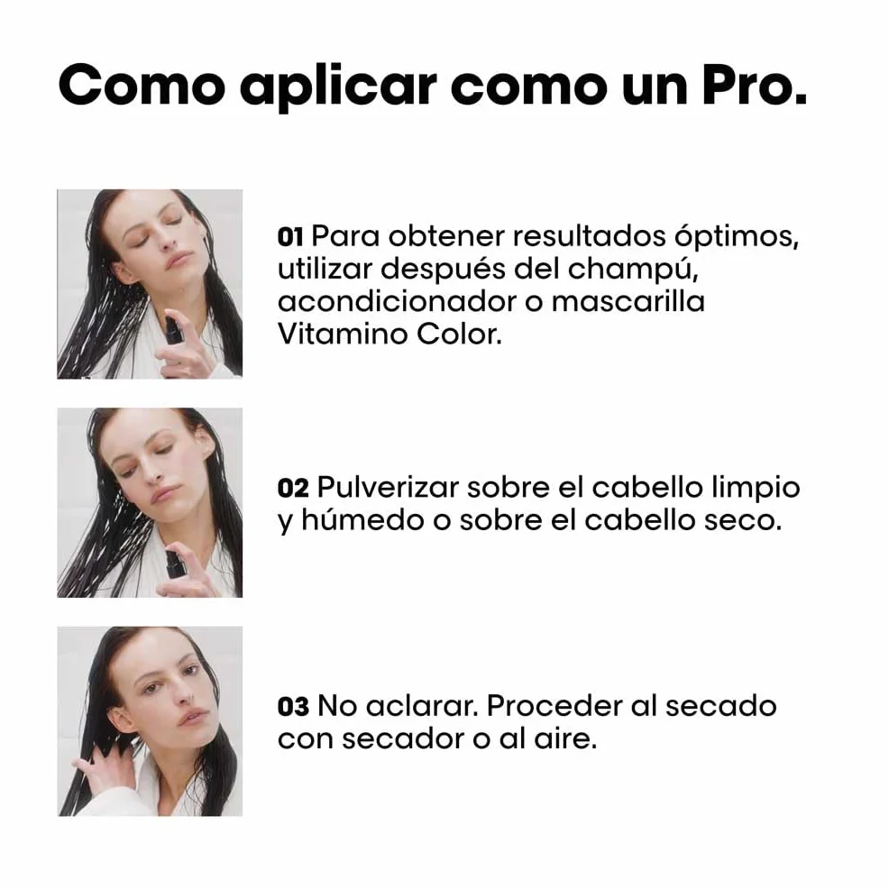 L'Oréal Professionnel Serie Expert Vitamino Color Spray 10 en 1 con Resveratrol, Perfeccionador del Color para Cabello Teñido, 190 ml