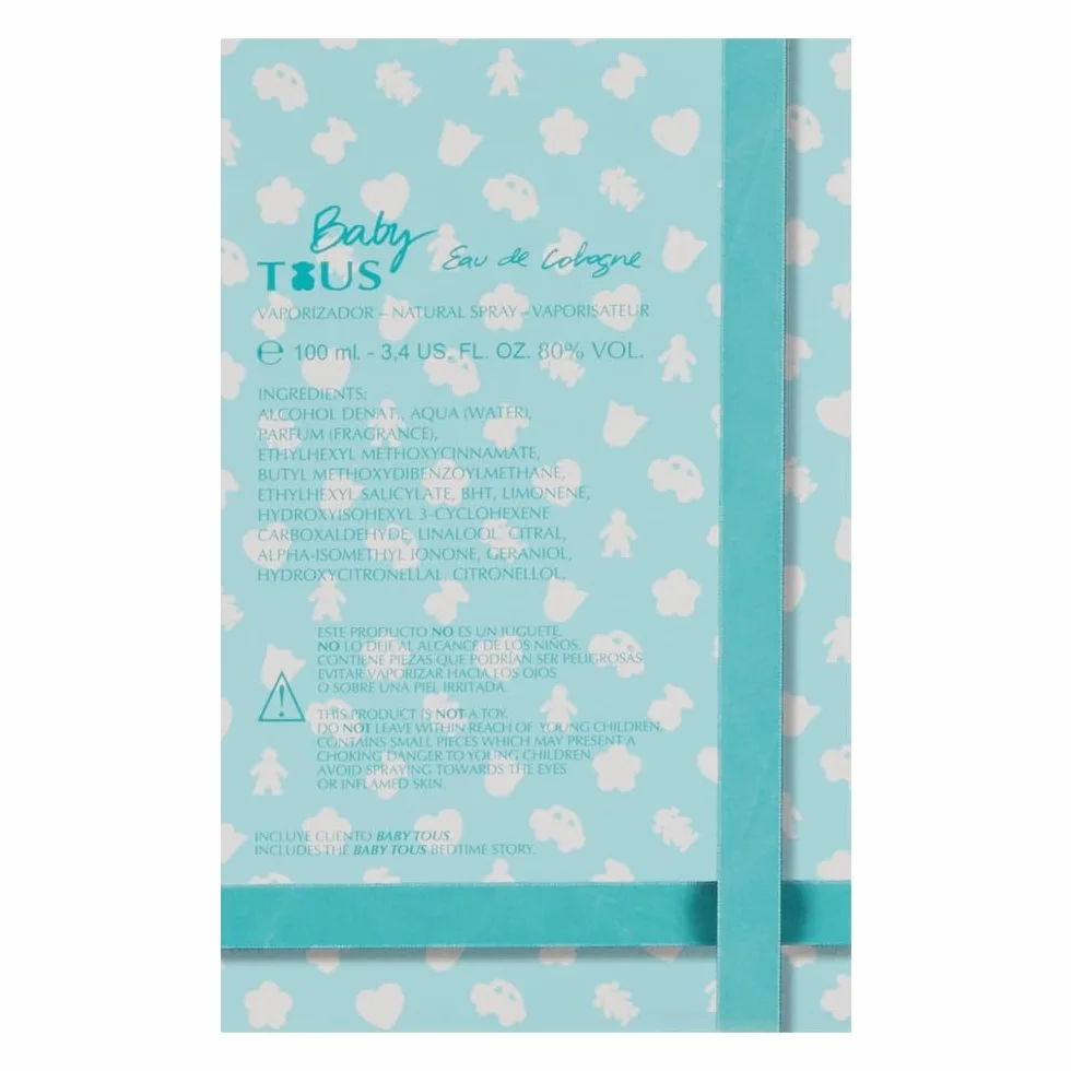 Baby Tous 100 ml Eau de Cologne para Bebé Sin Alcohol Aroma Floral Almizclado
