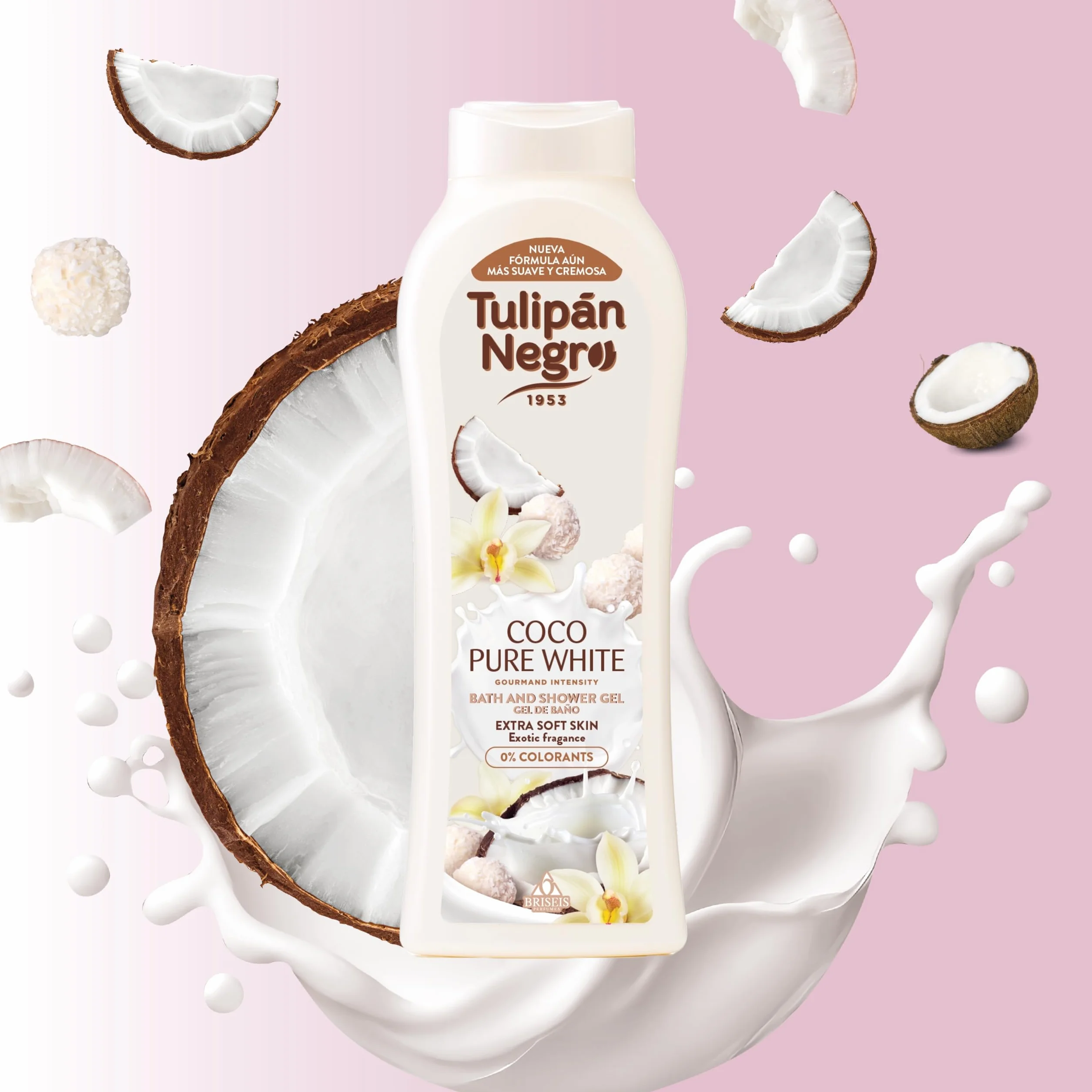 Tulipán Negro Gel de Baño Coco Pure White Nutritivo e Hidratante 650 ml