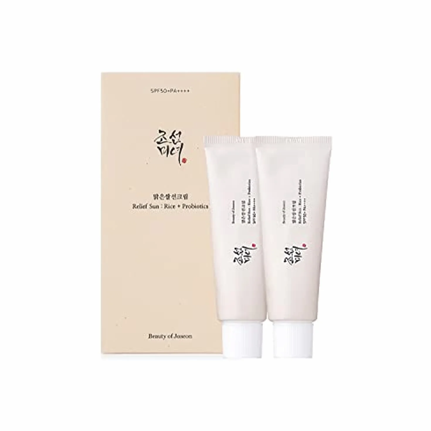Beauty of Joseon - Set de protector solar de Arroz + Probióticos (50 ml*2 unidades) SPF 50+ PA++++