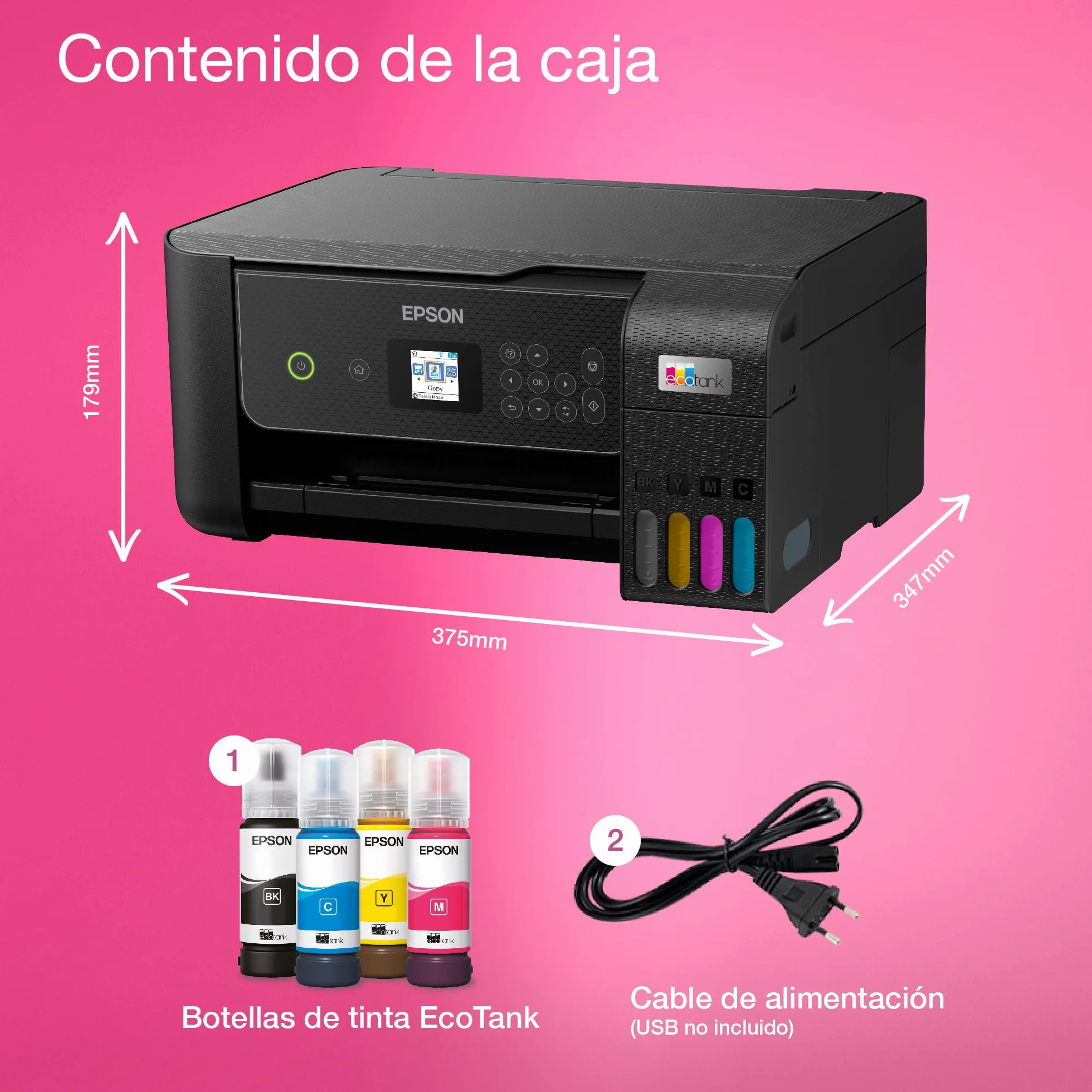 Epson EcoTank ET-2870 Impresora multifunción A4 Wi-Fi