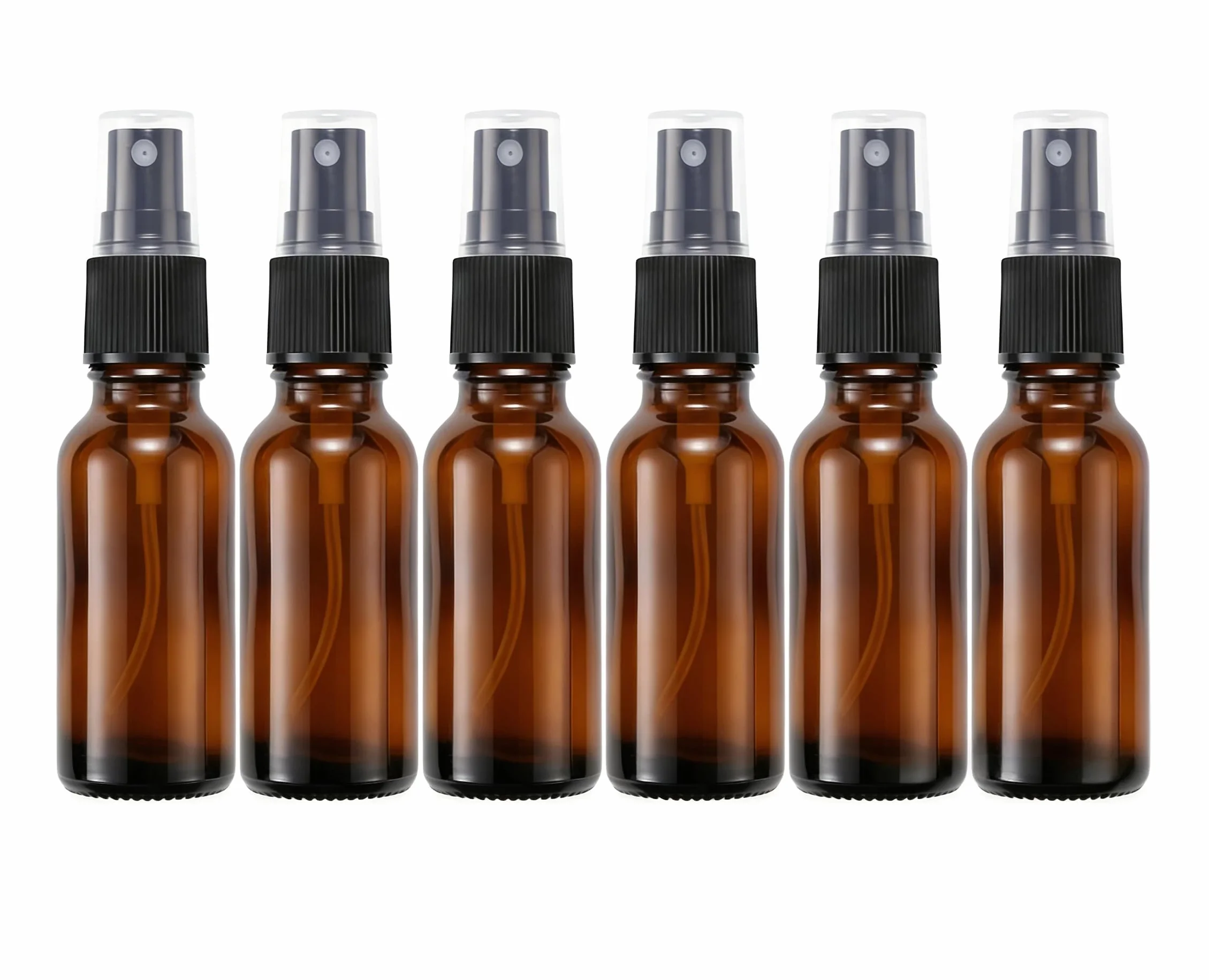 Botellas vacías de vidrio ámbar 15 ml recargables spray niebla fina para aceites esenciales