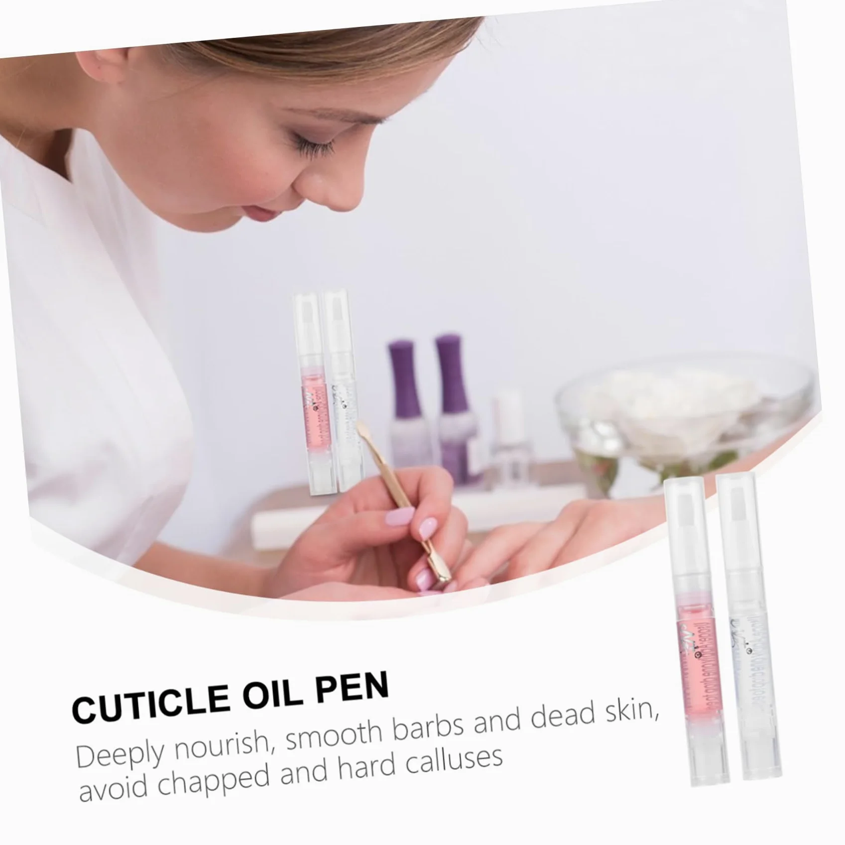 2 Series Aceite Cutículas Nutritivo Bolígrafo Y Manicura Revitalizador De Cutículas Hidratación Y Cuidado 8 Piezas X 2