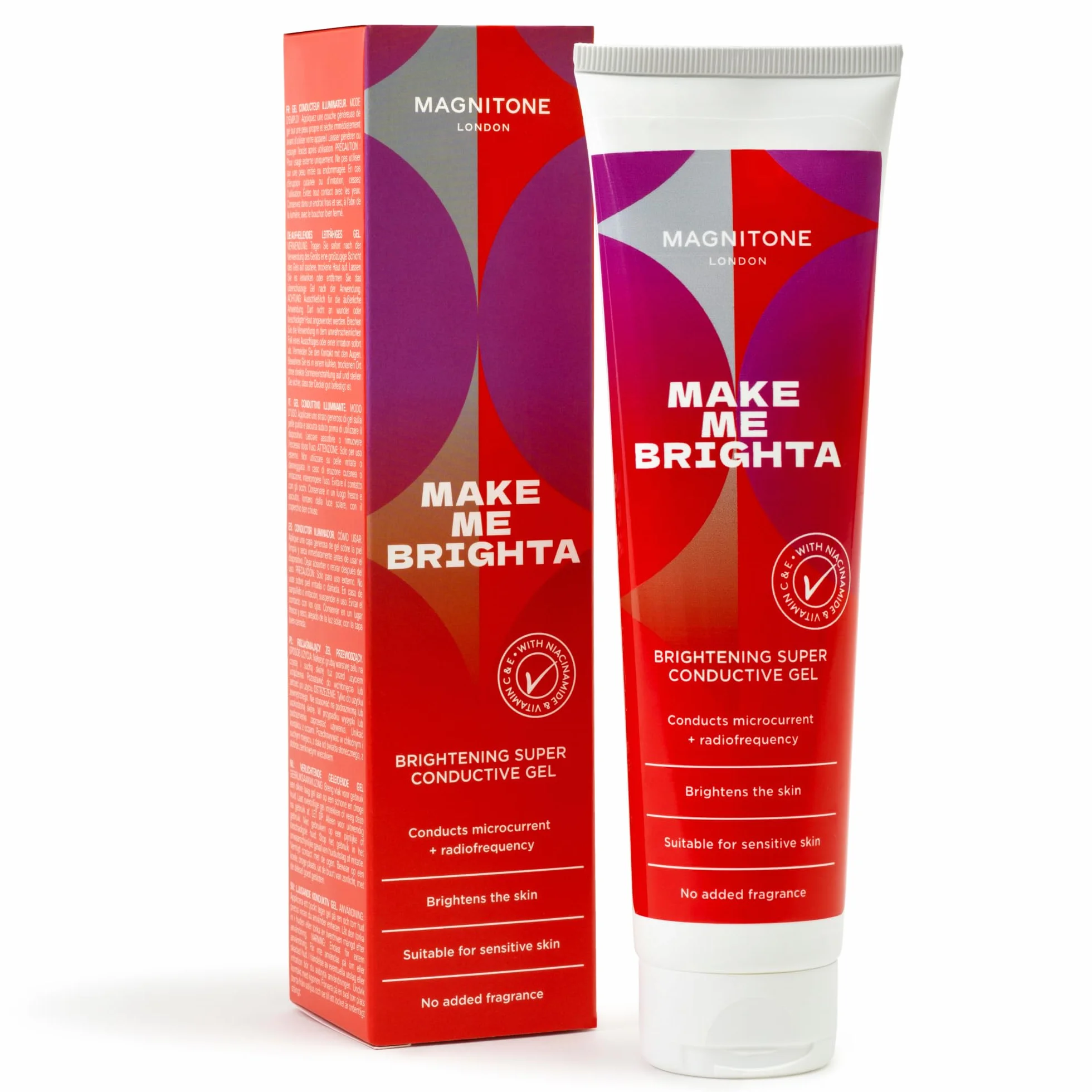 Gel superconductor iluminador MAGNITONE con Niacinamida, Vitaminas C & E