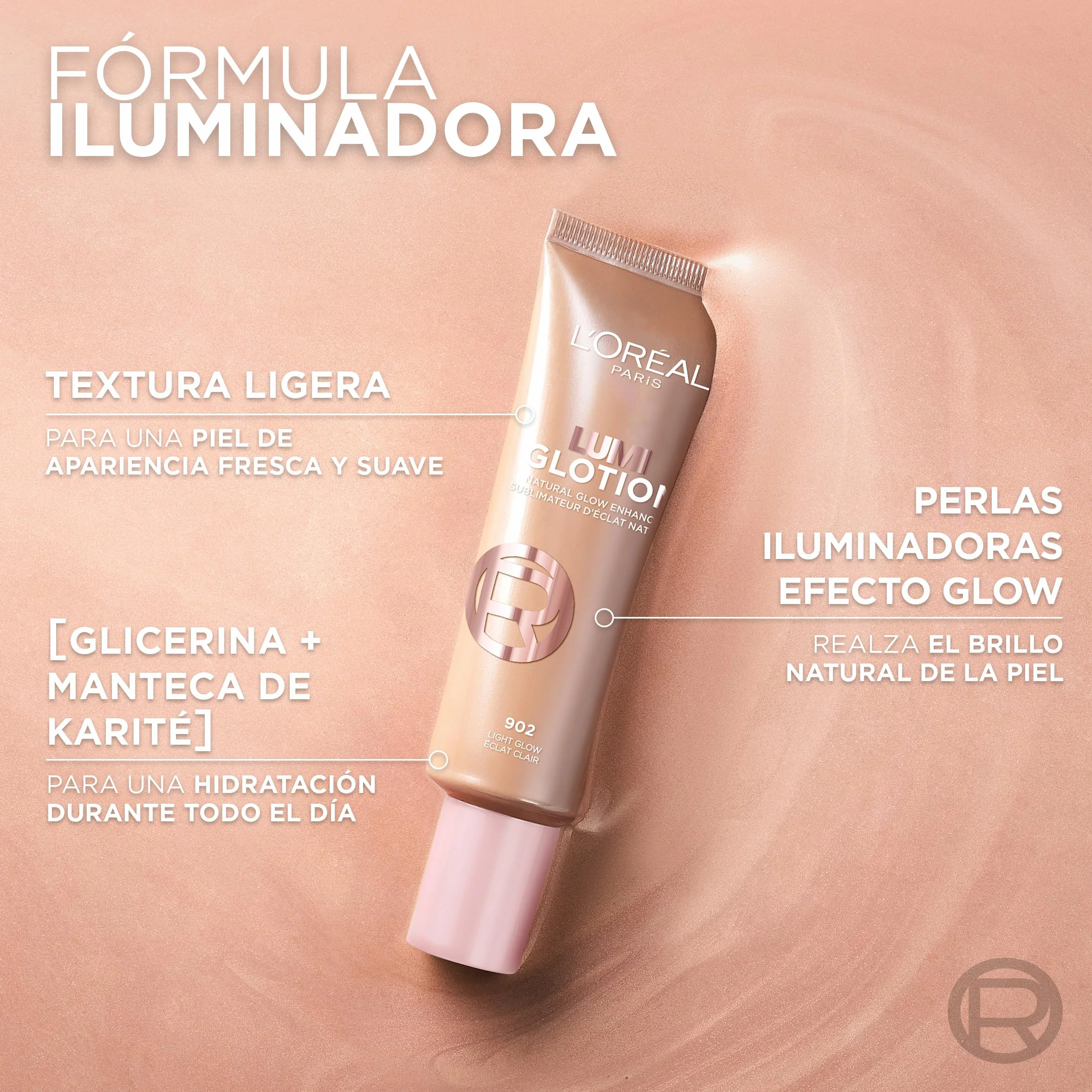L'Oréal Paris Lumi Glotion Iluminadora Tono Medium