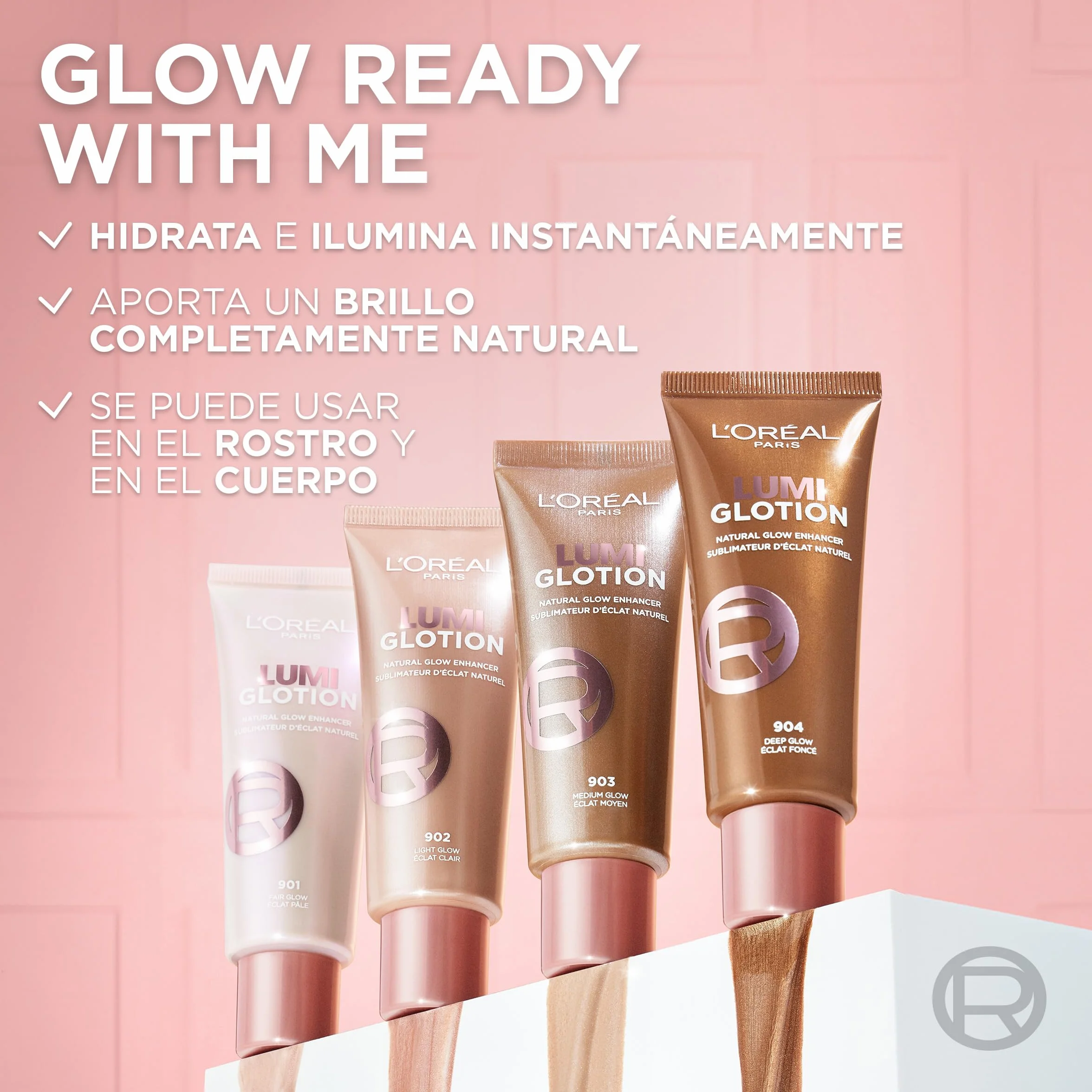 L'Oréal Paris Lumi Glotion Iluminadora Tono Medium