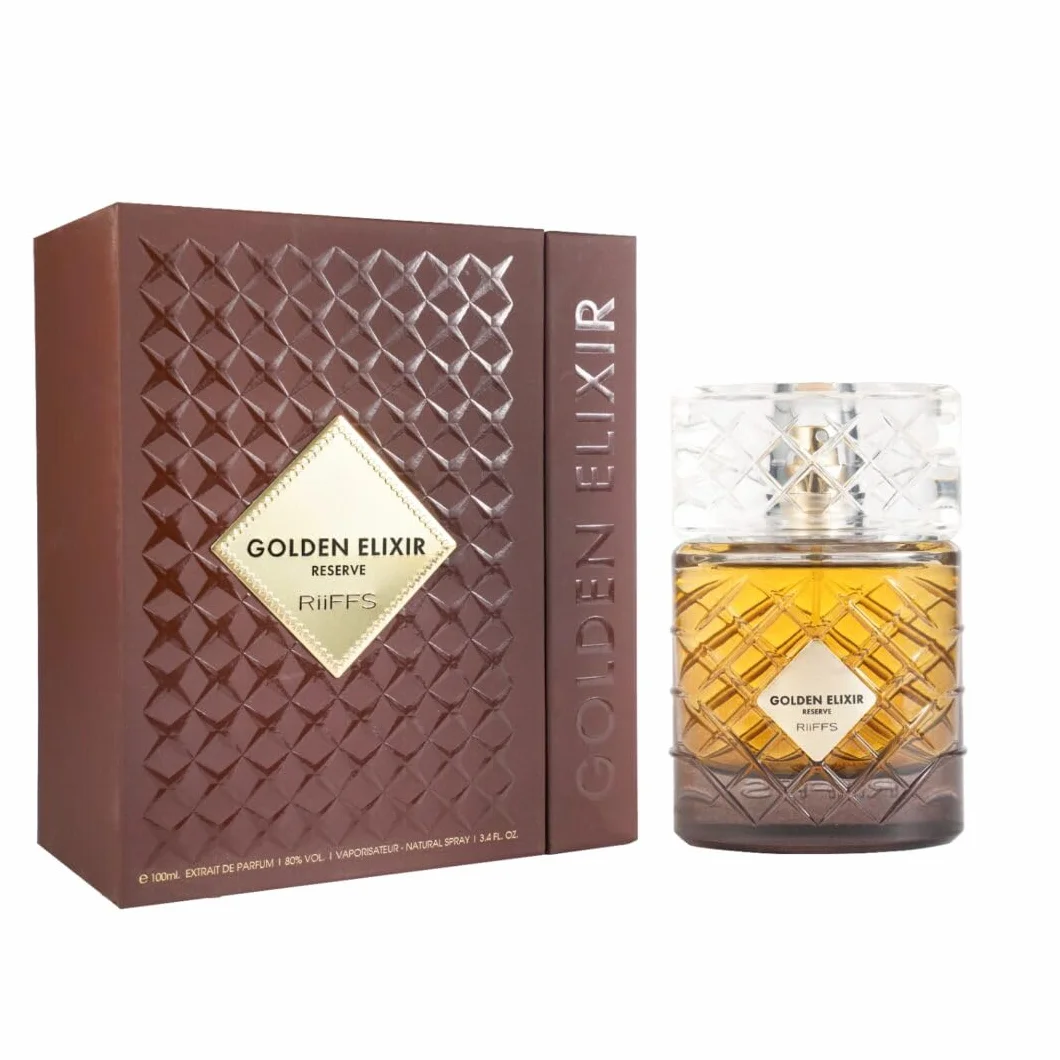 Riiffs Perfumes Golden Elixir Reserve Extrait de Parfum Ámbar Especiado Oriental 100 ml