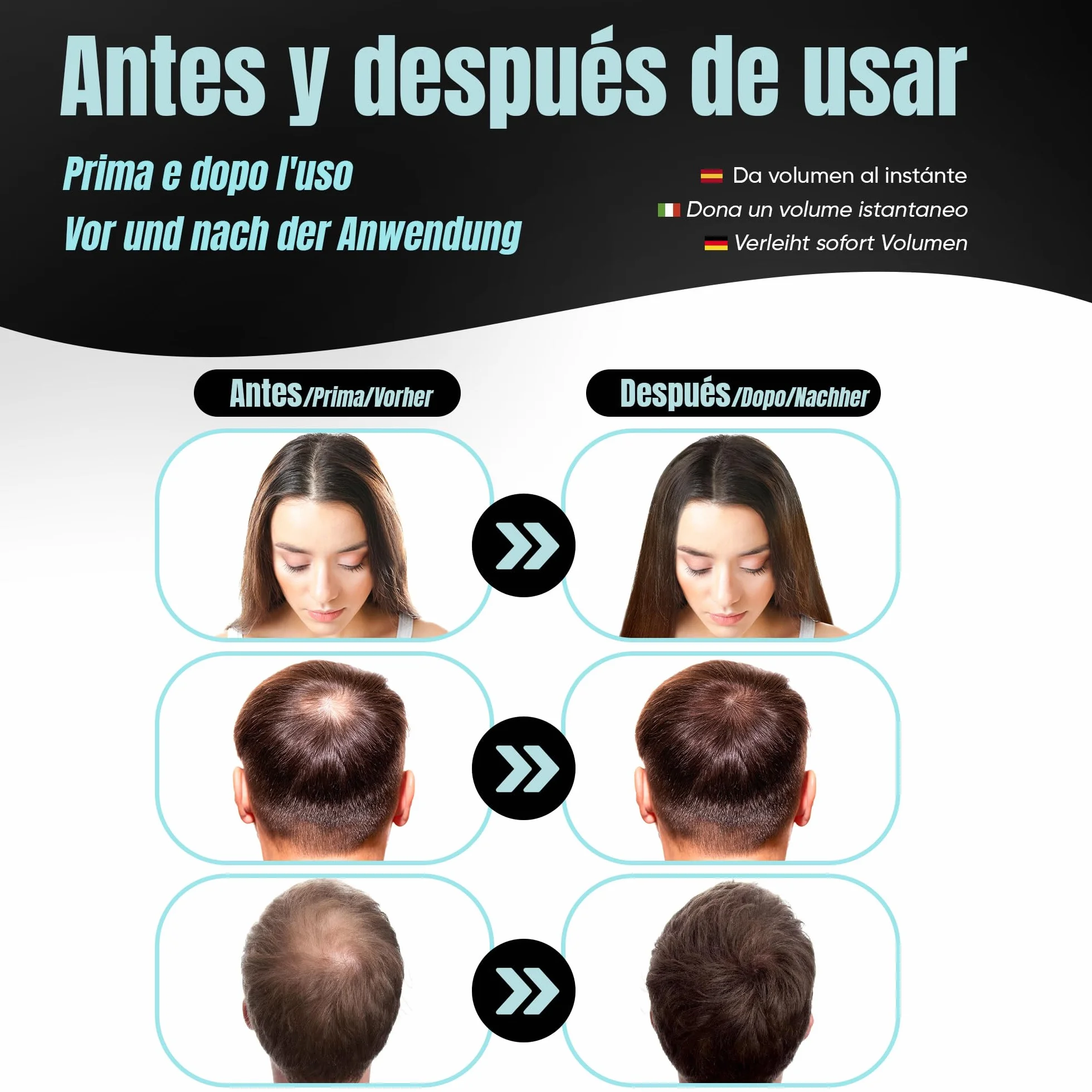 Mimoka Fibras Capilares 100% Naturales Castaño Oscuro 30g