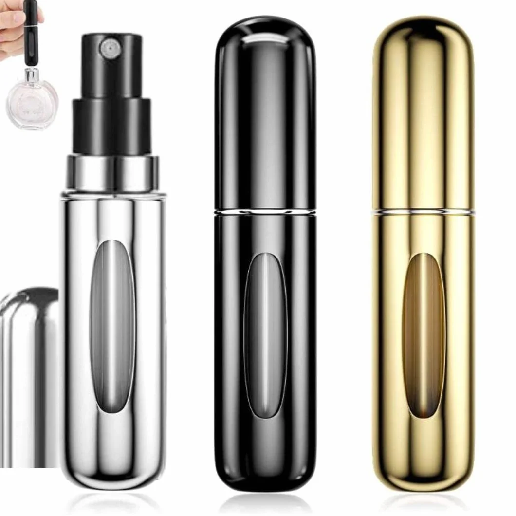 Atomizador Perfume Recargable 5ML 3 PCS, Mini Botella Rociadora Portátil, Pulverizador Colonia sin Fugas