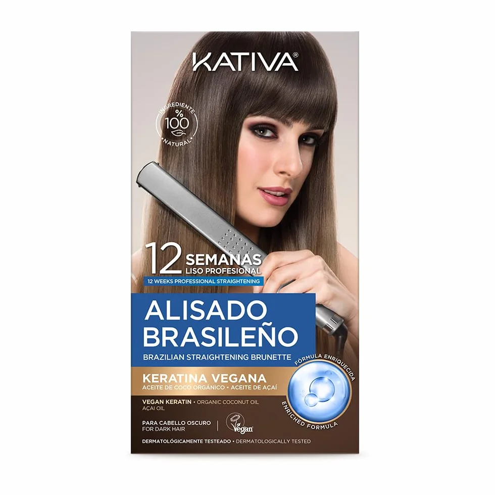 Kativa Kit Alisado Brasileño Cabellos Oscuros