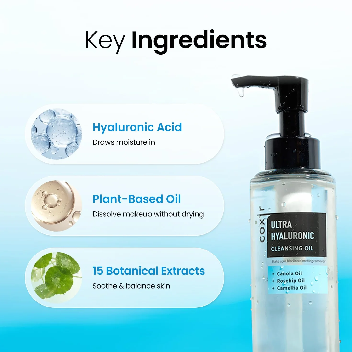 Coxir Ultra Hyaluronic Cleansing Oil 150 ml