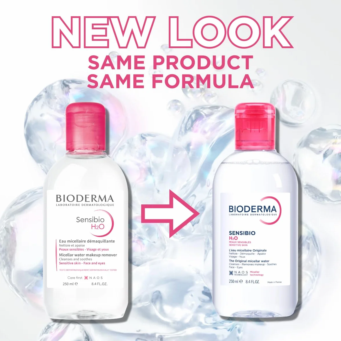 BIODERMA Sensibio H2O Agua Micelar Limpiadora y Desmaquillante 250 ml