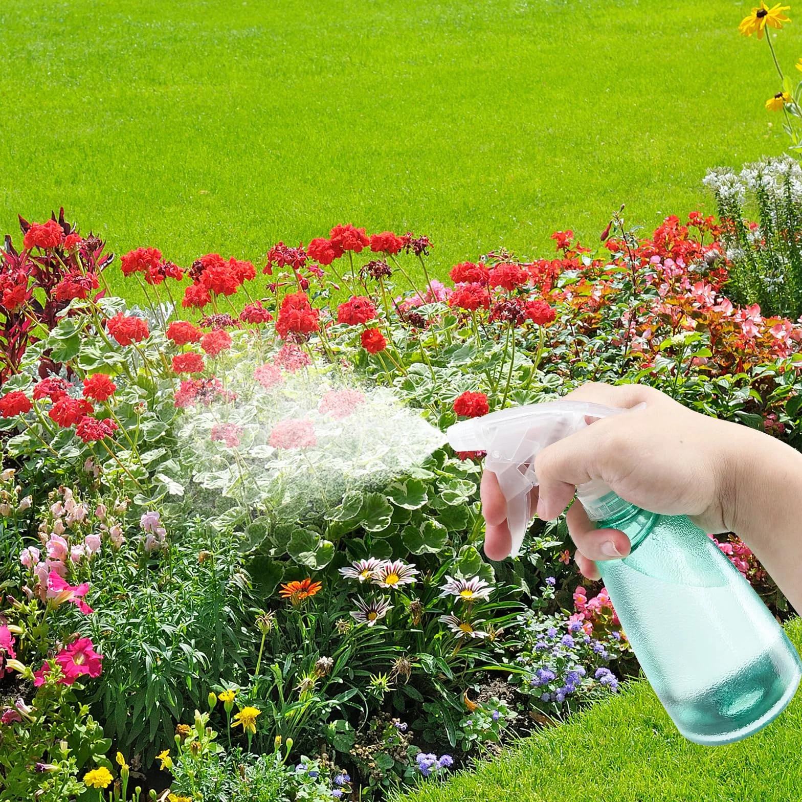 Gvolatee 3 Piezas Botella Pulverizador 500 ml, Plastico Gatillo Botellas de Spray Vacías Rellenable Transparente