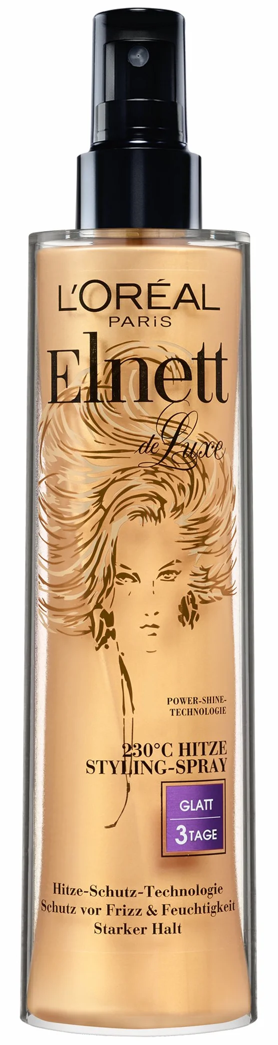 L'Oréal Paris Elnett Spray para el cabello con protección contra el calor 230 °C antiencrespamiento larga duración 72h