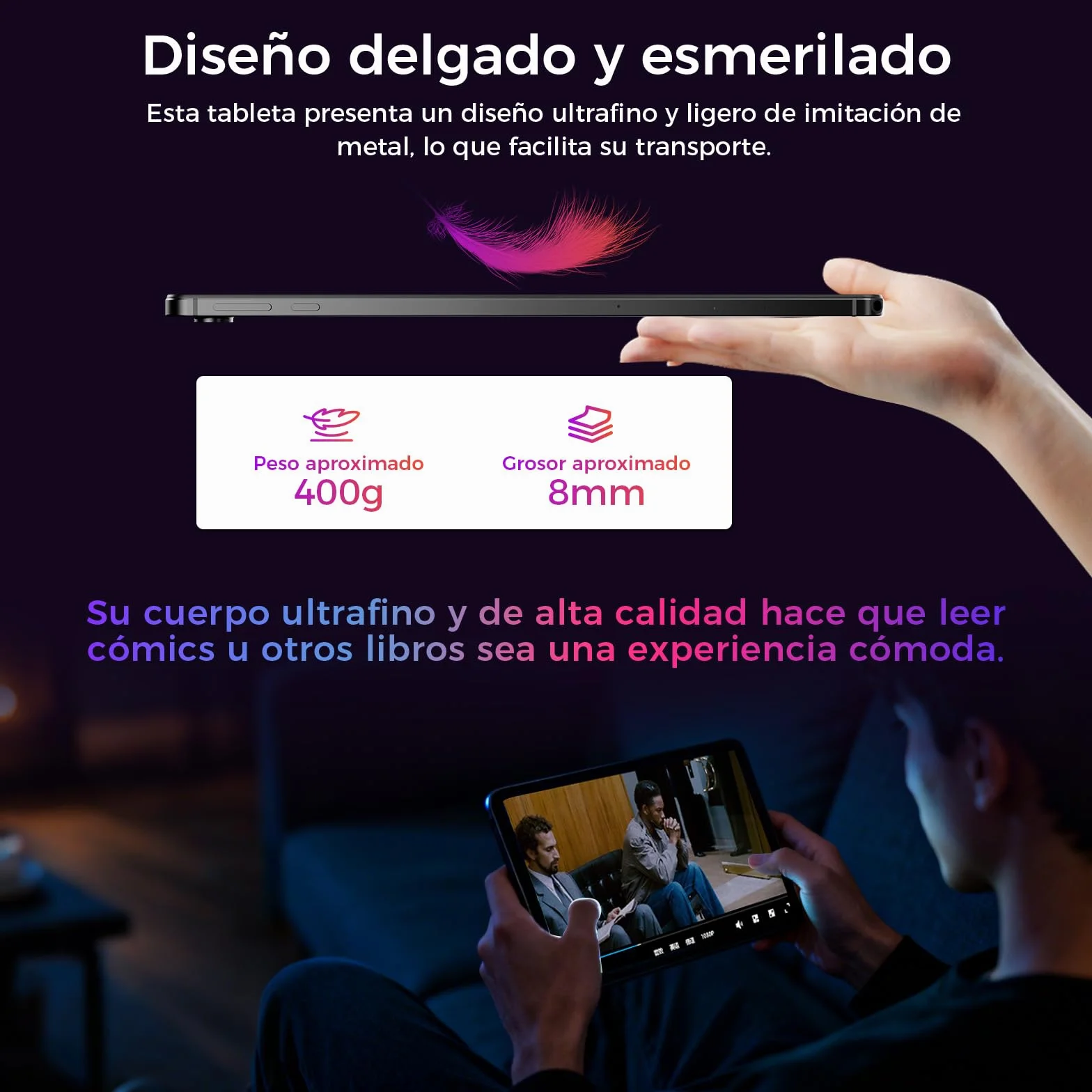 Tableta 10 Pulgadas Android 16, 16GB RAM 64GB ROM, Gemini Ai, 5G Wi-Fi6, BT5.2