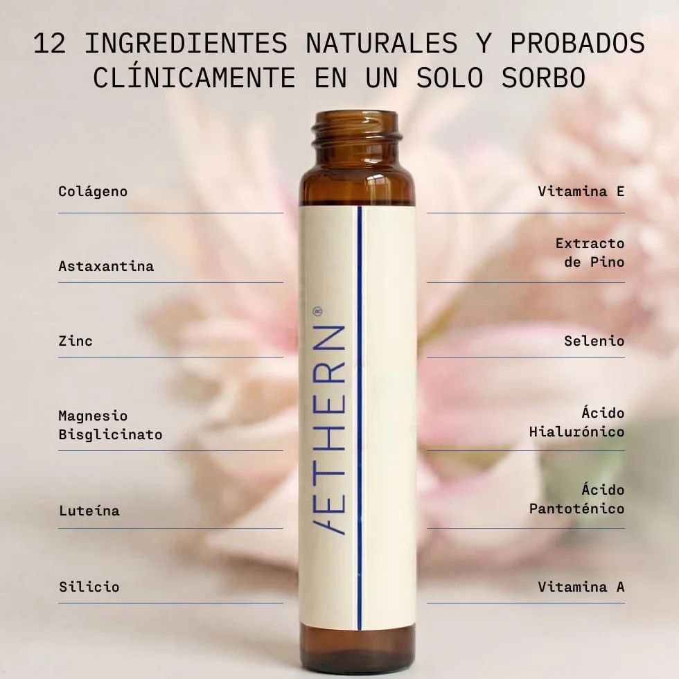 Suplemento líquido para el cuidado de la piel con colágeno y ácido hialurónico | Listo para beber | 28 porciones | Favorece una piel hidratada y suave