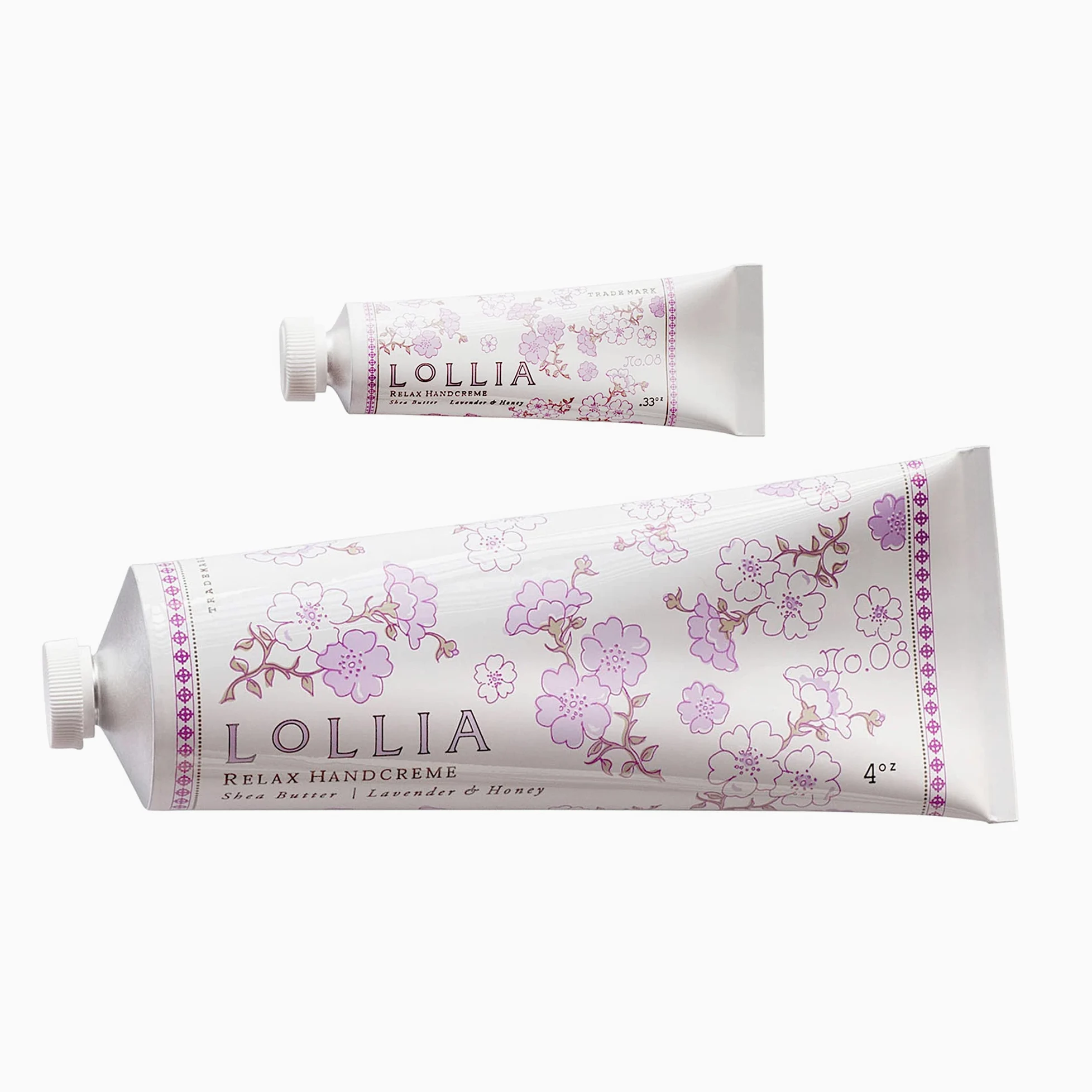1 crema de mano de tamaño completo para relajar y 1 crema de manos para relajar el bocado