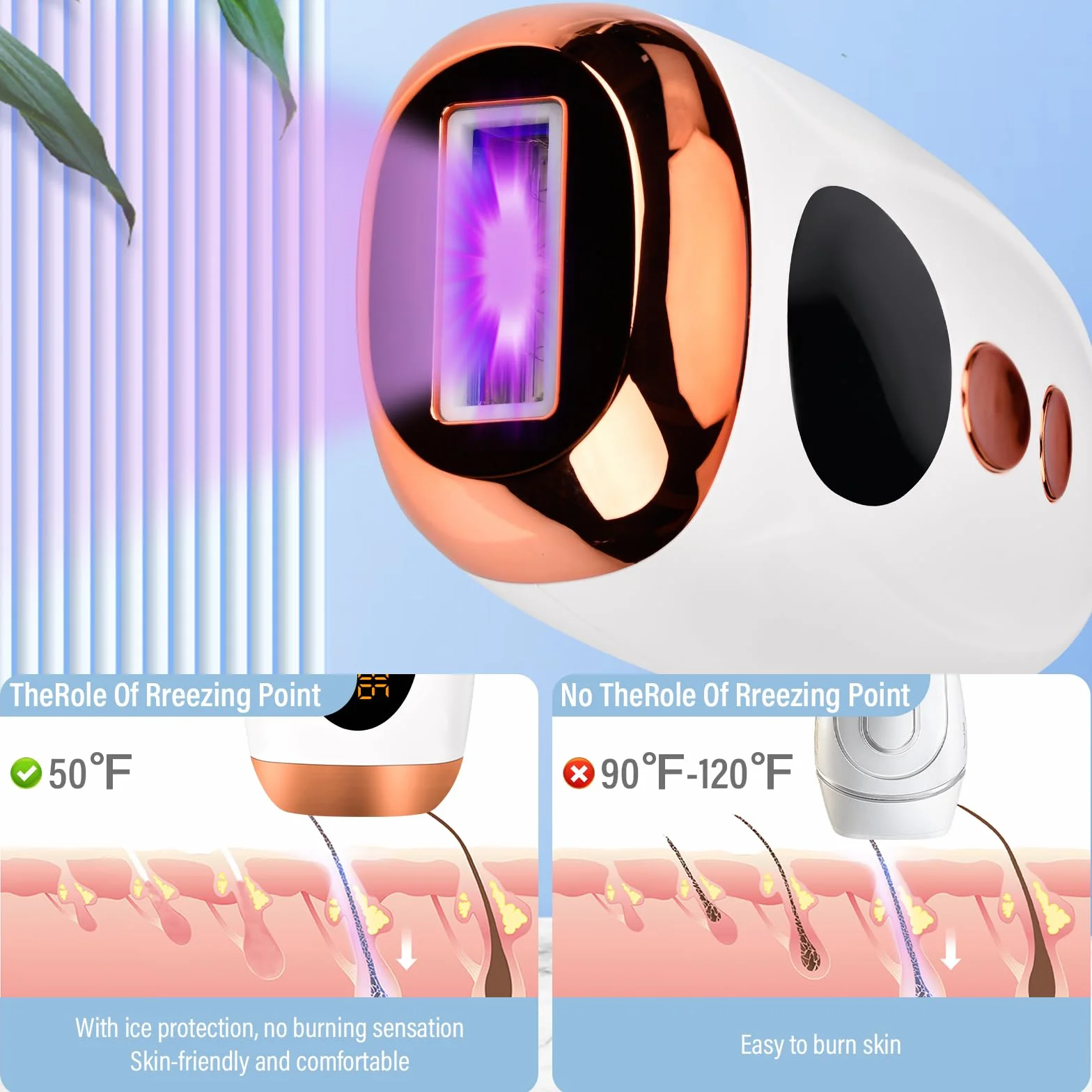 Depiladora IPL Luz Pulsada, 5 Niveles Energía, 999,999 Pulsos, para Hombre Mujer Piernas Axilas