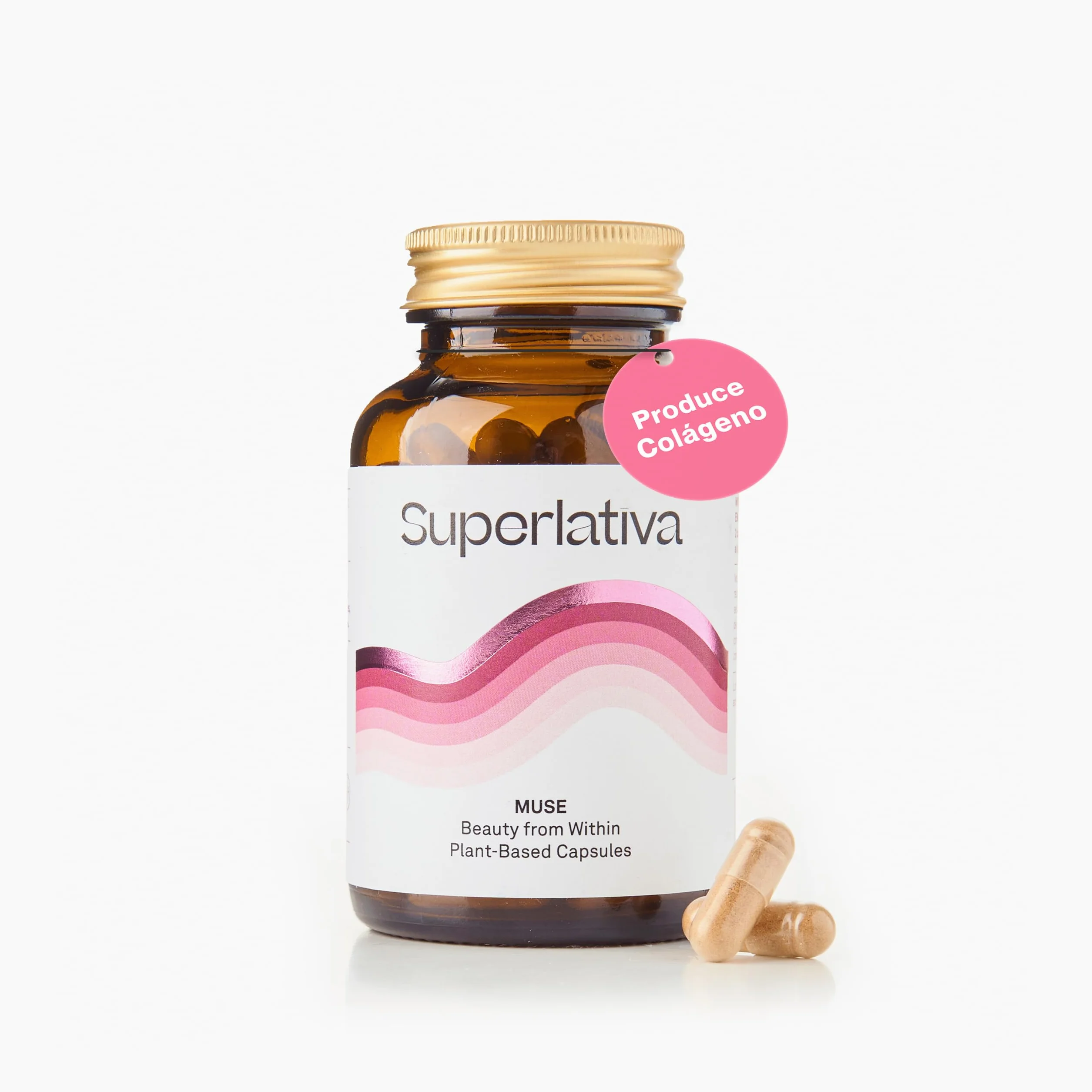 Superlativa Muse Suplemento Antioxidante Vegano 60 Cápsulas con Vitamina C y Adaptógenos