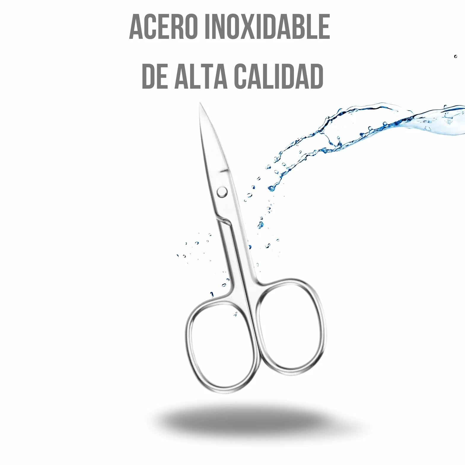 Audentiax Tijeras de Uñas y Cutículas Profesionales Pack de 2 para Manicura y Pedicura