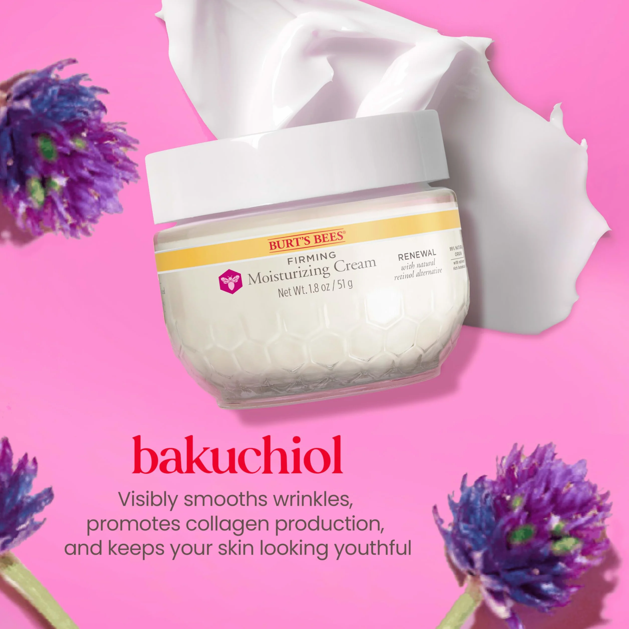 Burts Bees, Crema nocturna facial - 54 ml.