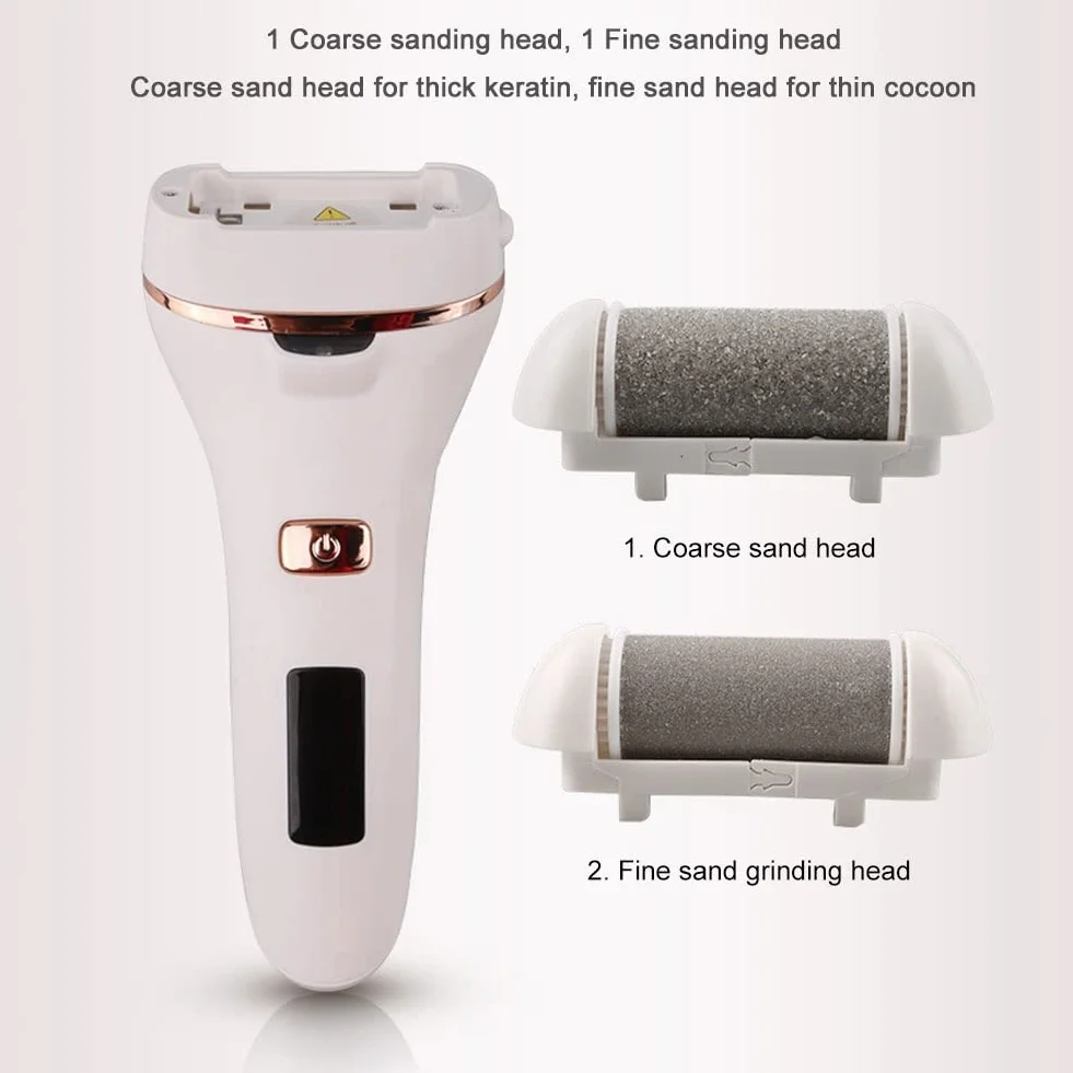 Amoladora eléctrica for pies, eliminador de callos piel seca muerta, herramienta pedicura recargable, herramientas for el cuidado los for limpieza dura y agrietada