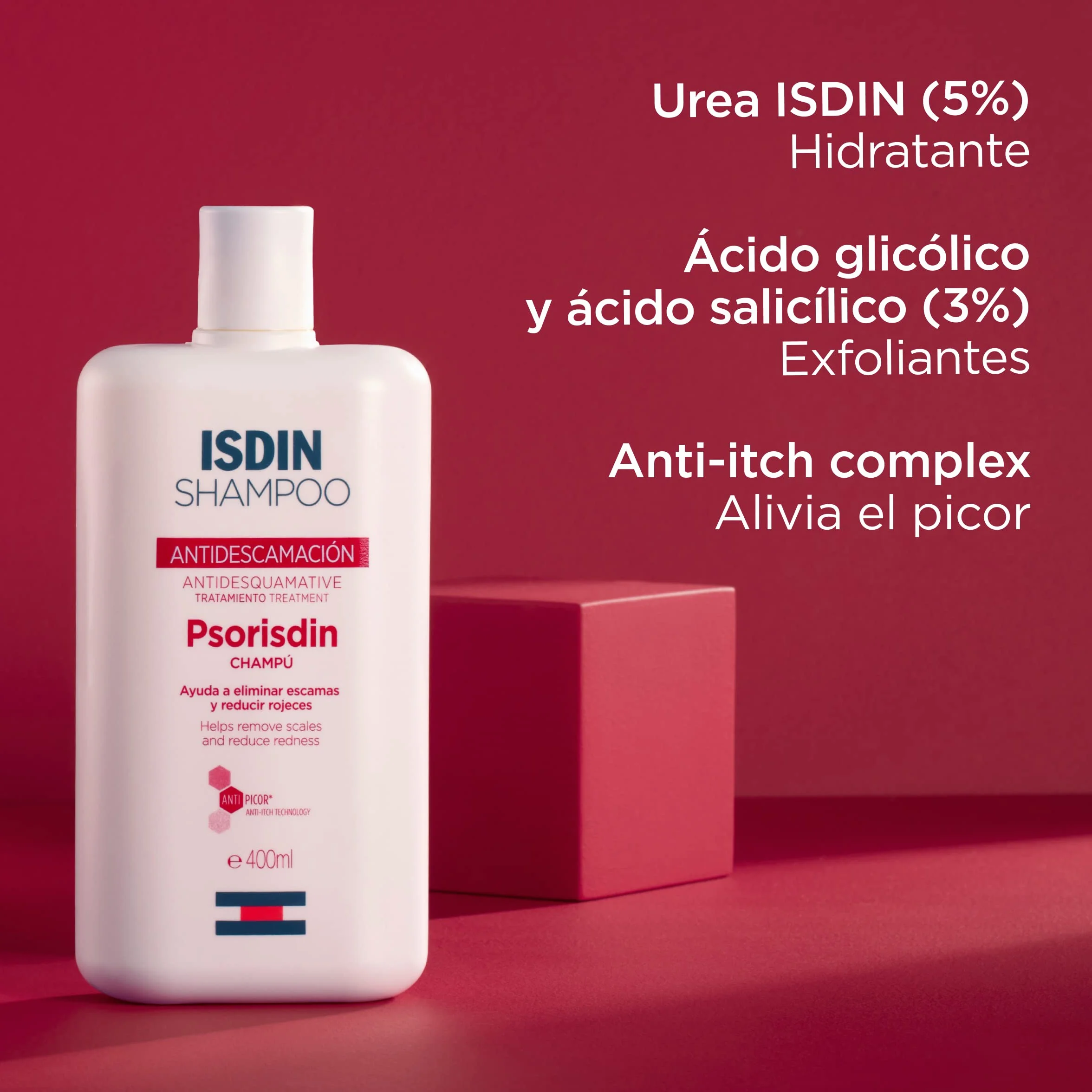 ISDIN Psorisdin Champú Antidescamación para Aliviar Picor de Psoriasis