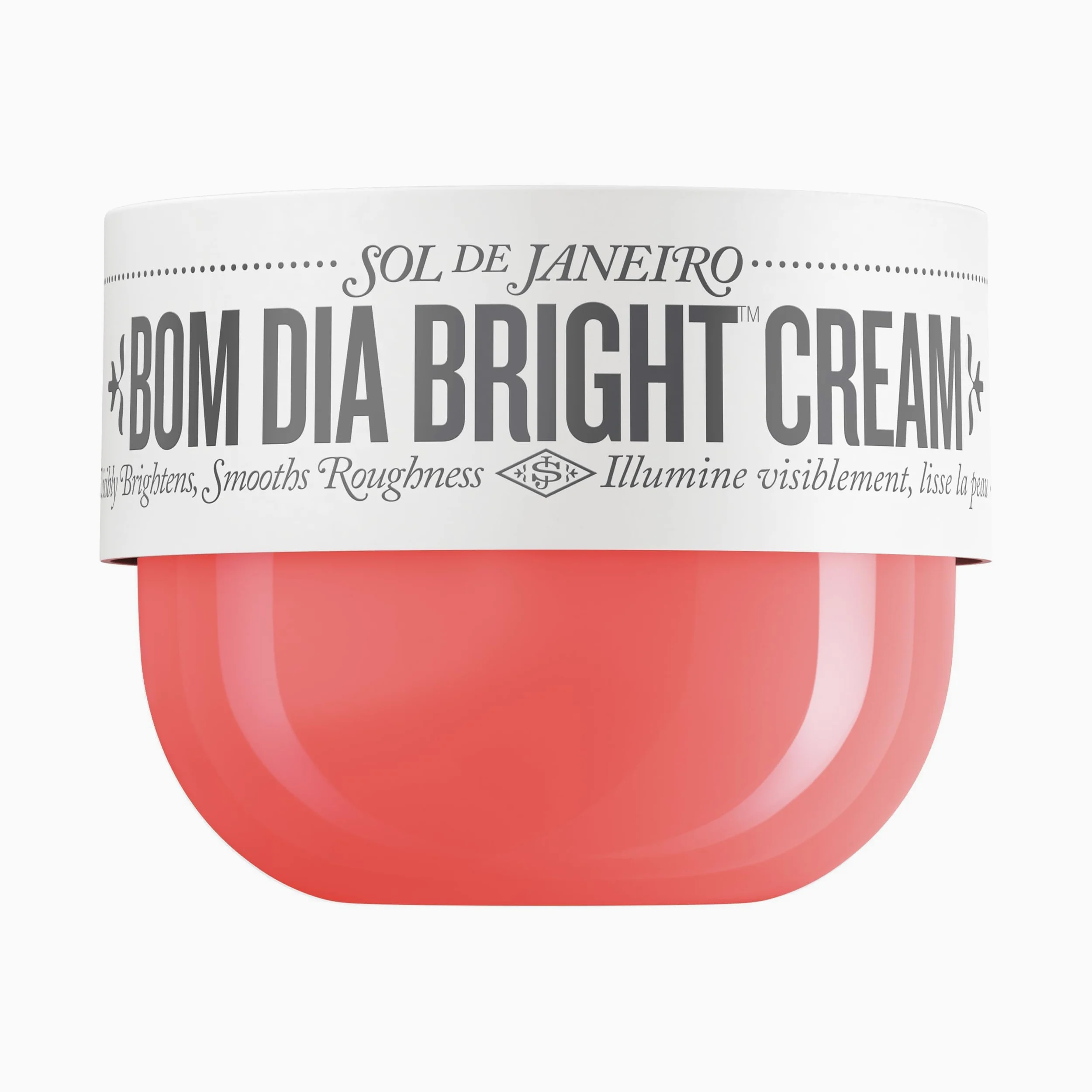 Sol de Janeiro Bom Dia Bright Cream For Unisex 8 oz Body Cream | Hidratación de 24 horas, ilumina visiblemente, crema corporal para piel con baches