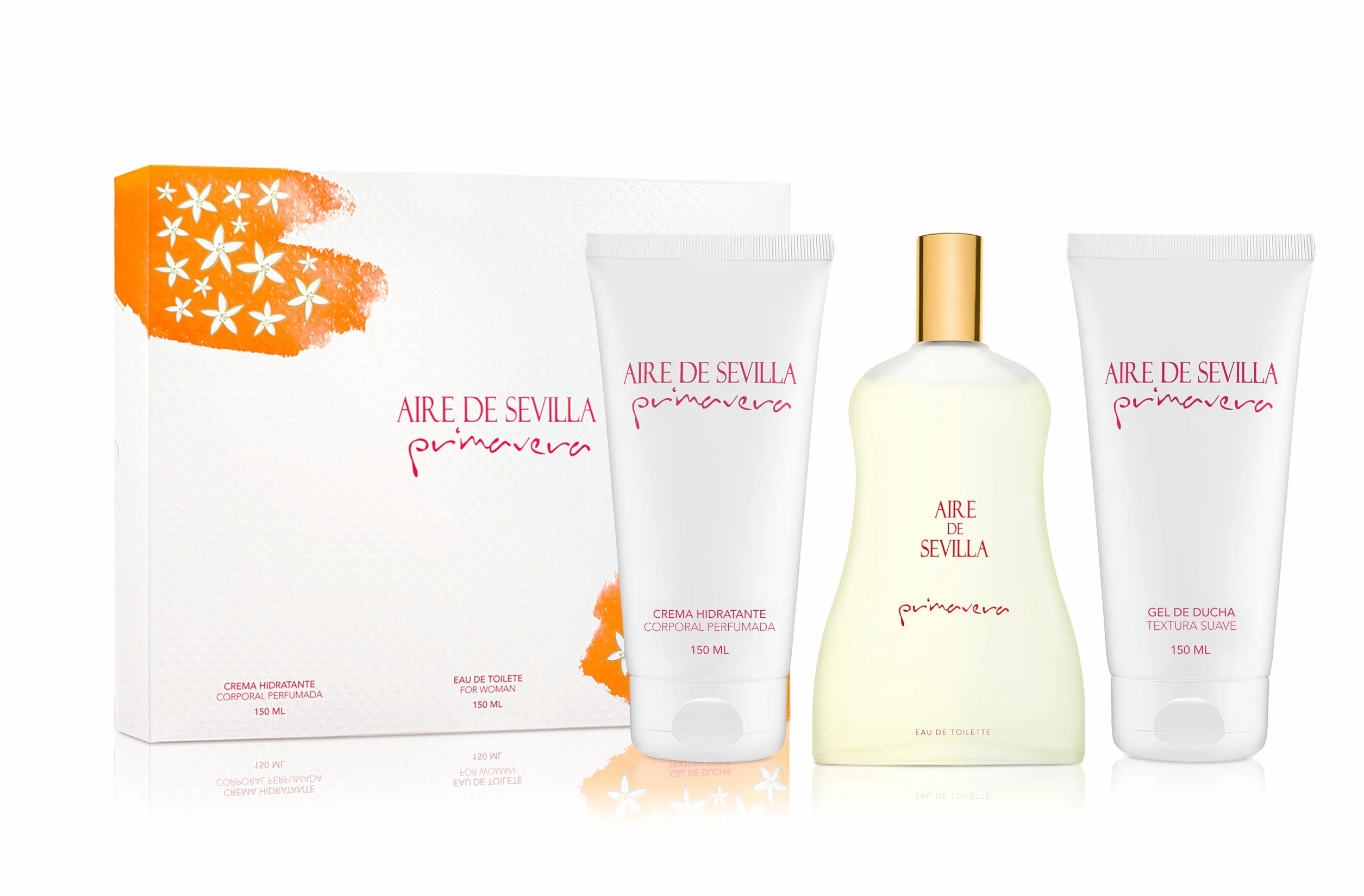 Aire de Sevilla Primavera EDT Set Perfume, Crema Hidratante y Gel de Ducha