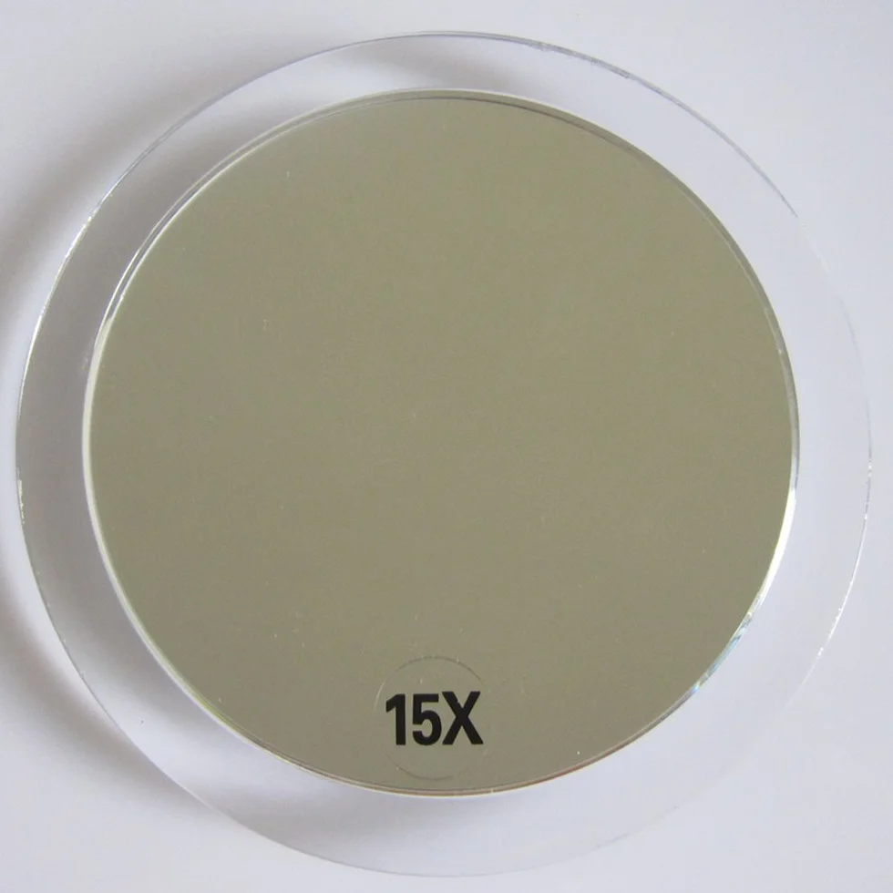 SANTOO Espejo de Aumento 15cm con Ventosas para Maquillaje