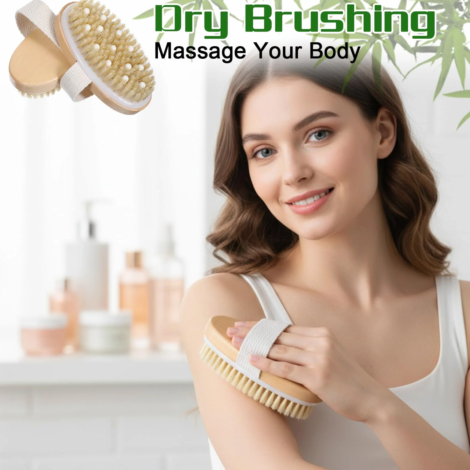 12 cepillos exfoliantes para el cuerpo con nódulos de masaje para piel seca, exfoliante corporal para ducha, baño, mejora la circulación de la espalda, piel muerta, exfoliante de belleza