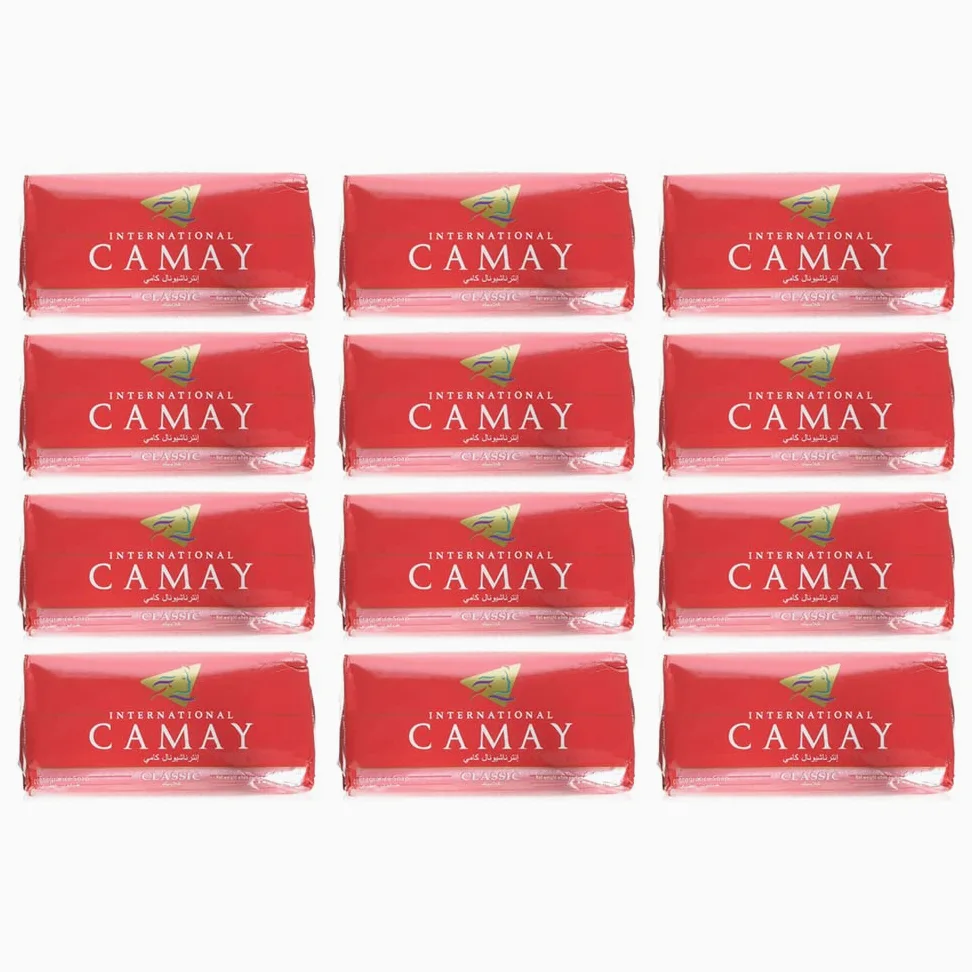 Camay Classic Bar Soap - Moisturizing Camay Classic Soap, Softly Scented Camay Body Wash, 4 Ounce Bath Bars (12 Bars)