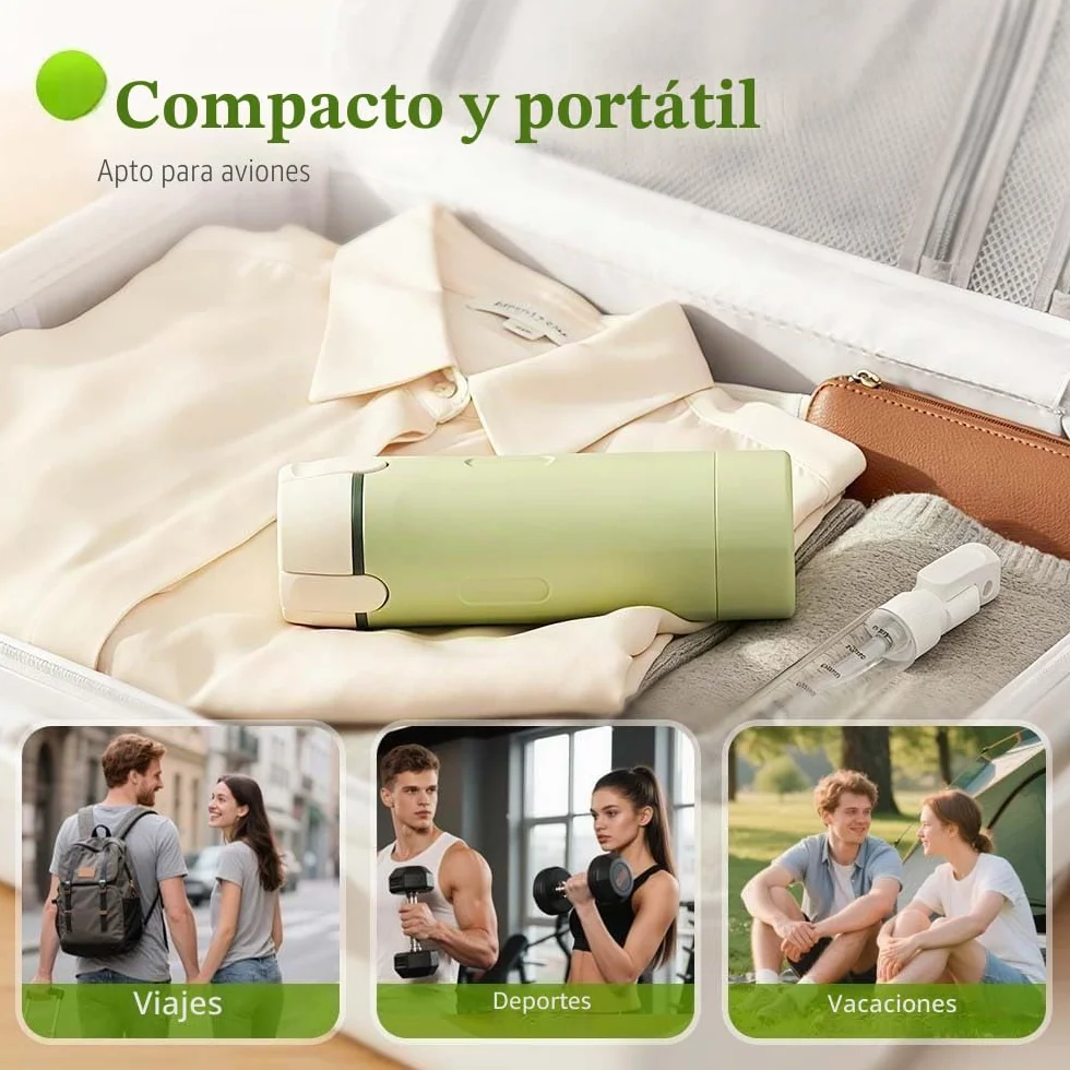 Set de botellas de viaje 4 en 1 rellenables a prueba de fugas para champú y loción