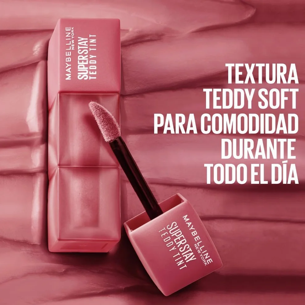 Maybelline New York Super Stay Teddy Tint, Textura Suave e Intensidad Modulable, Tono Kneehigh 55